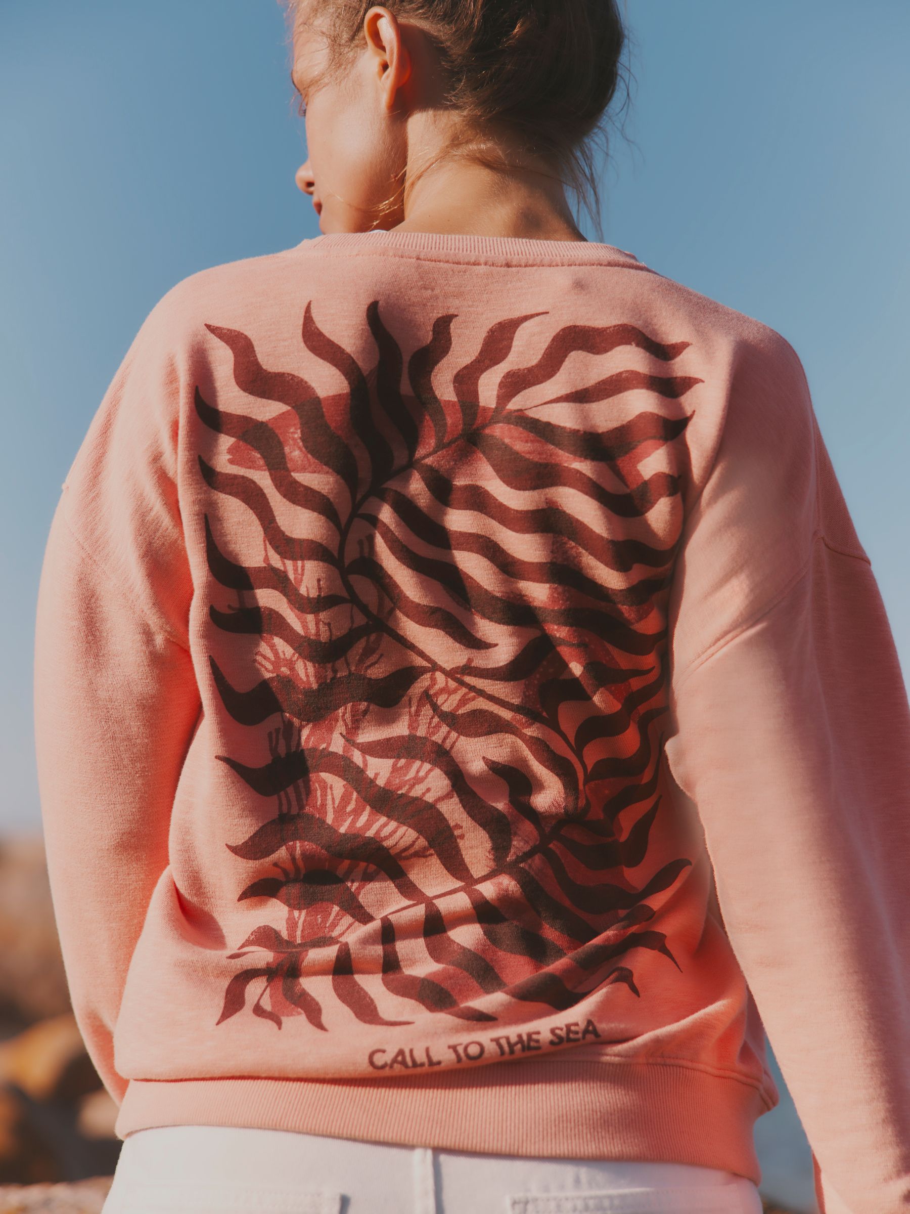 Emily Pink MCS Graphic Crew Sweat Top - Image 2 of 6