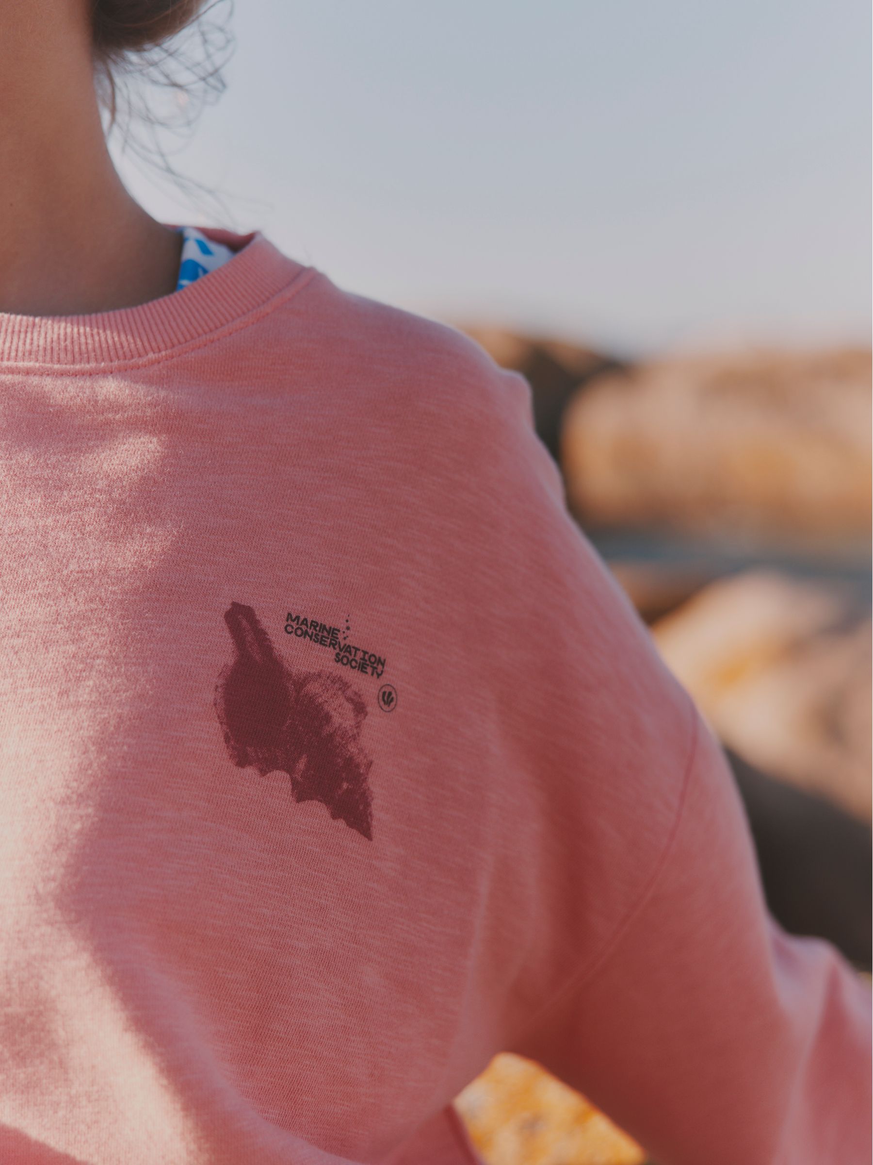 Emily Pink MCS Graphic Crew Sweat Top - Image 3 of 6