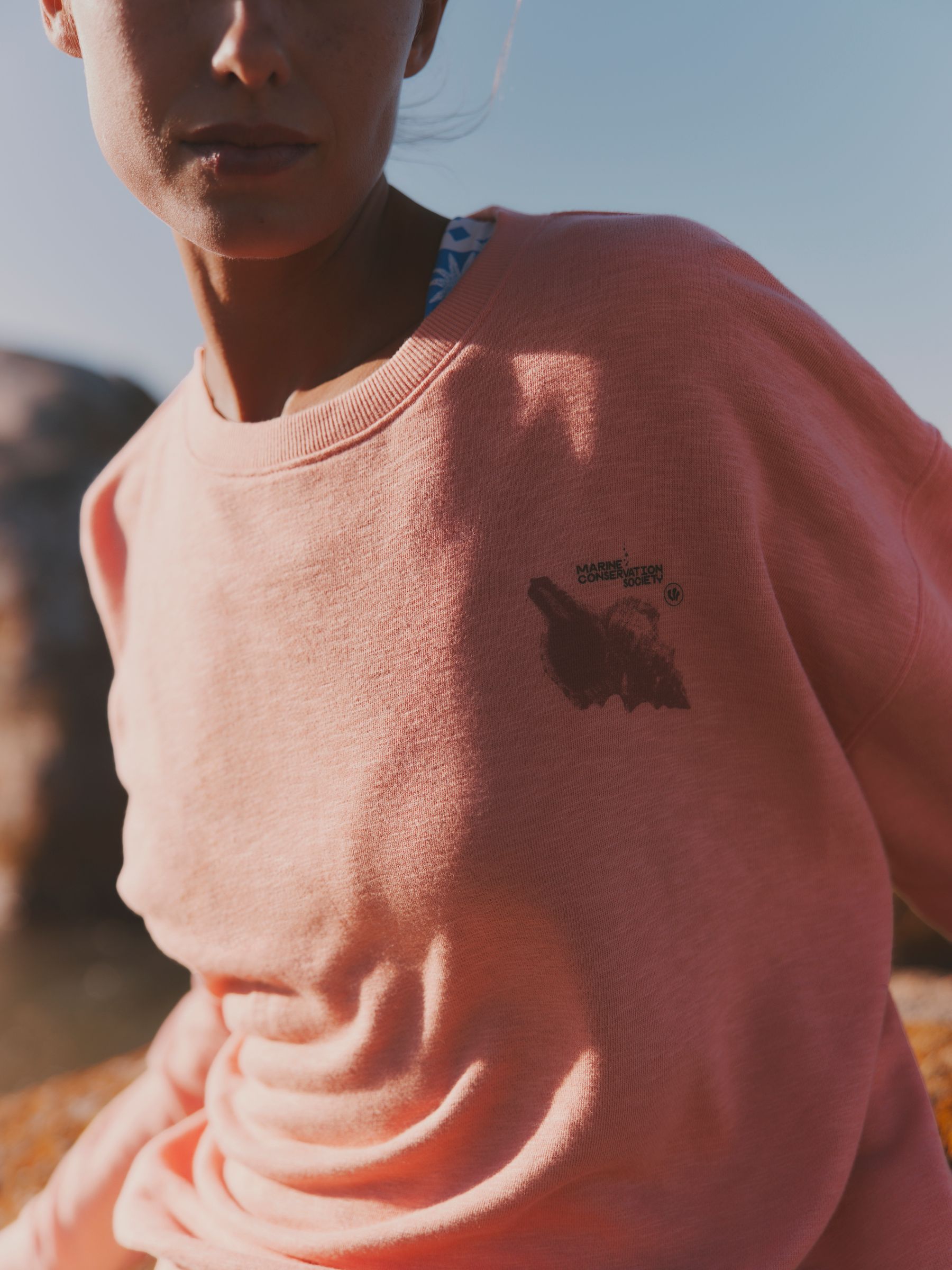 Emily Pink MCS Graphic Crew Sweat Top - Image 4 of 6
