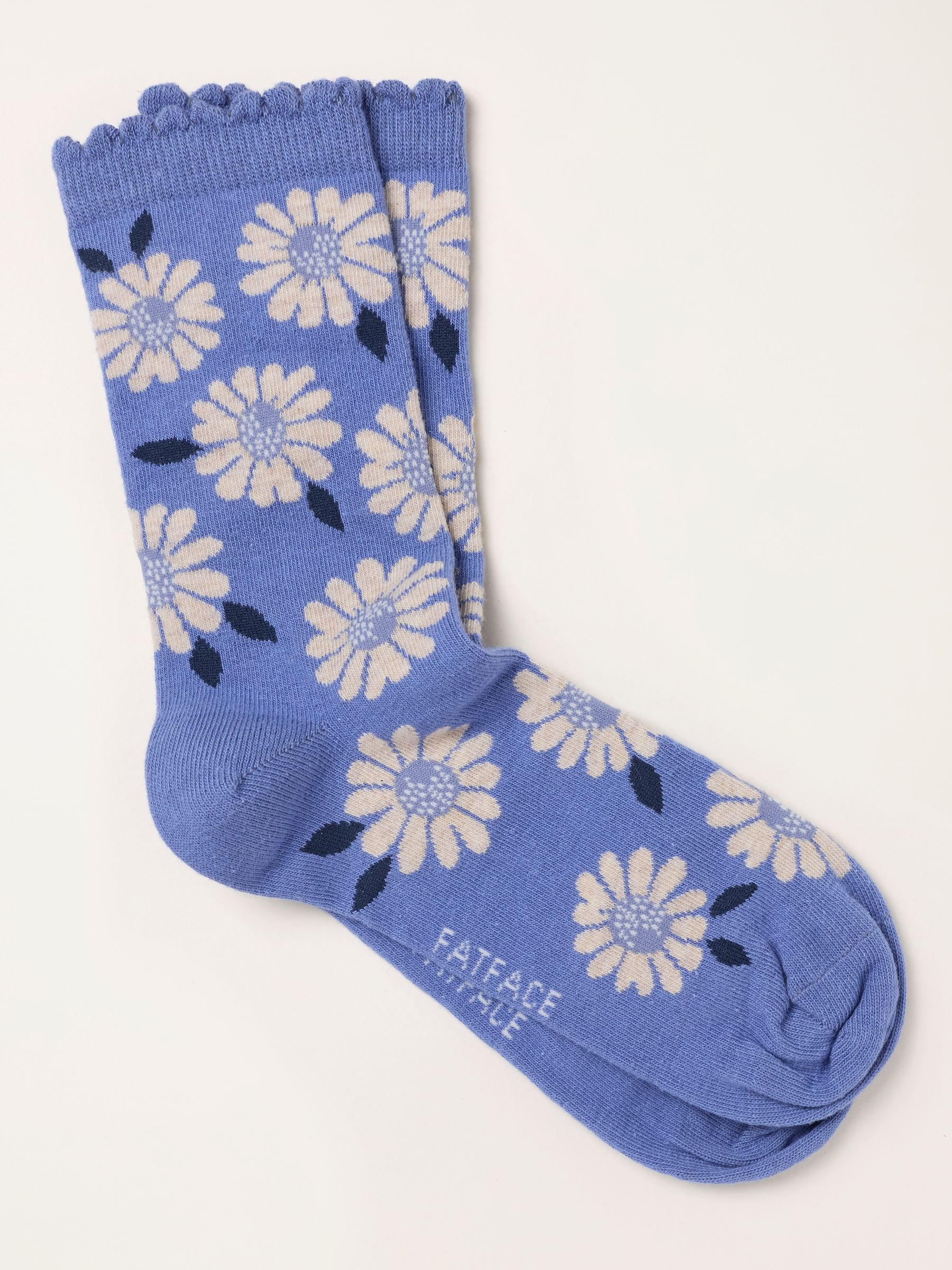 Blue Daisy Socks - Image 1 of 2 Blue Daisy Socks - Image 1 of 2