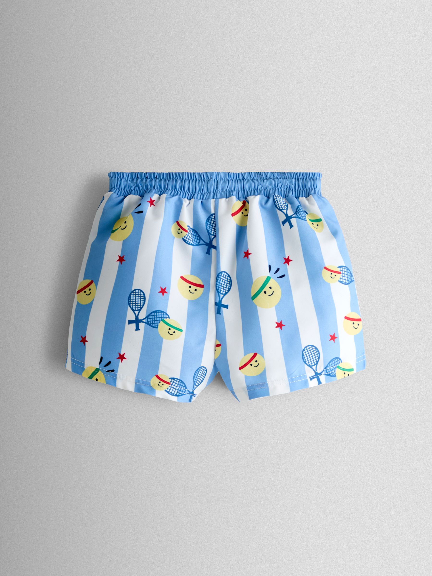 Blue Tennis Stripe Swim Shorts - Image 3 of 4