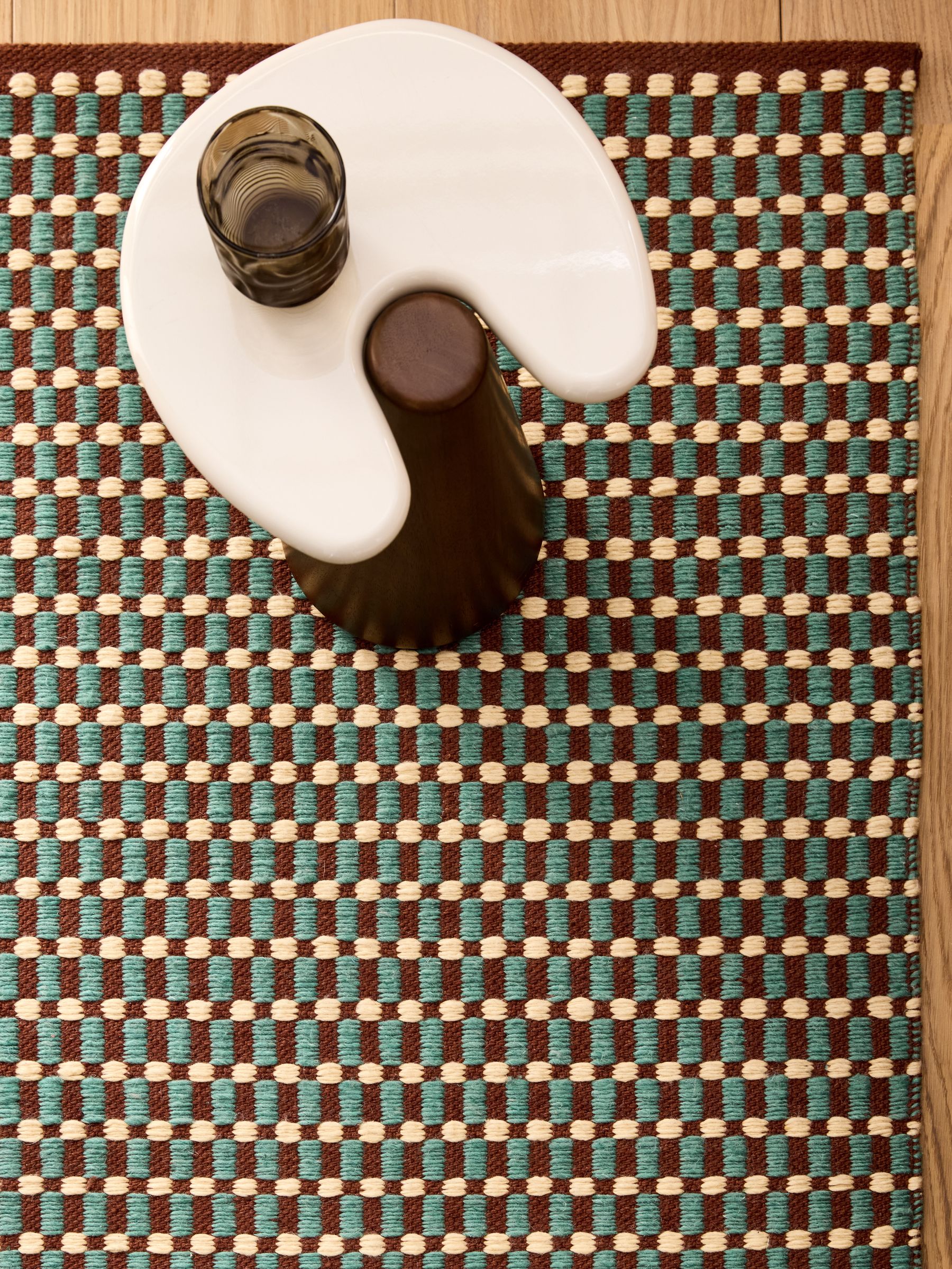 Ember Rug in Teal Blue - Image 5 of 5