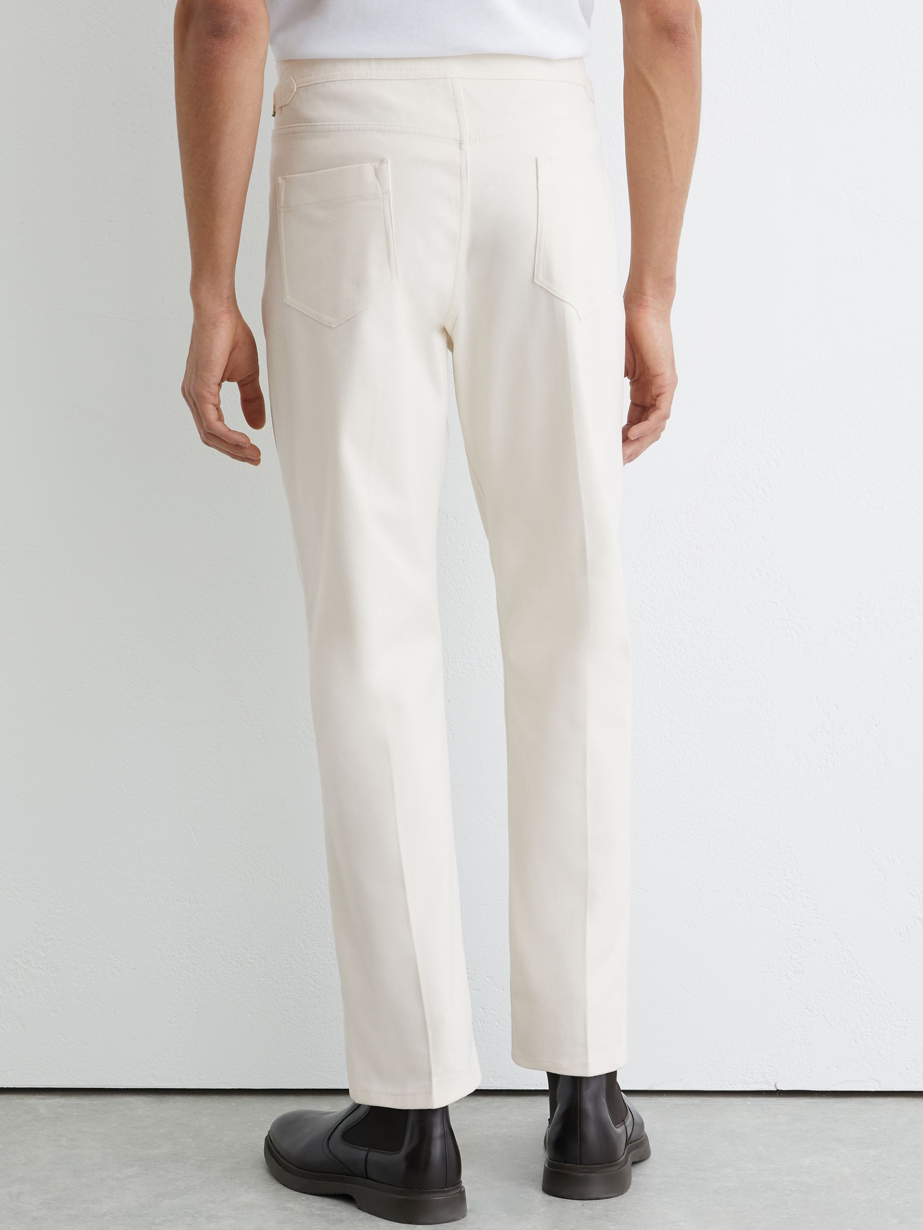 Atelier Brushed Pleated Classic-Fit Trousers in White - Image 6 of 7