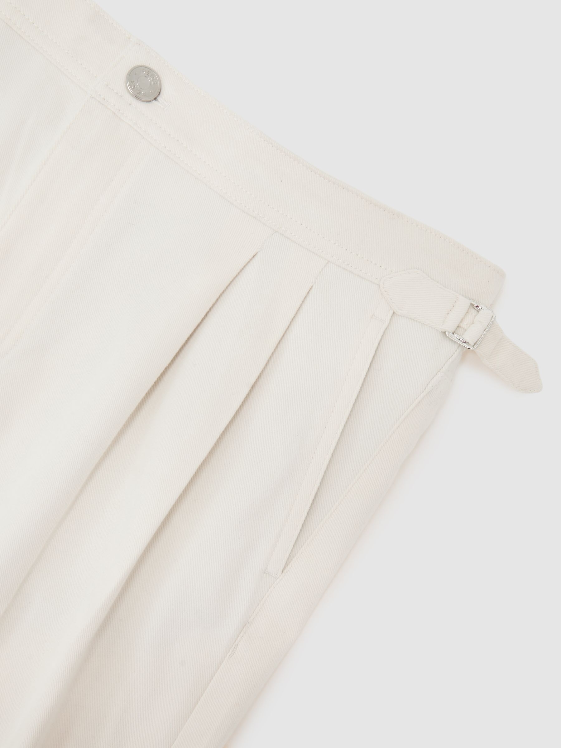 Atelier Brushed Pleated Classic-Fit Trousers in White - Image 7 of 7