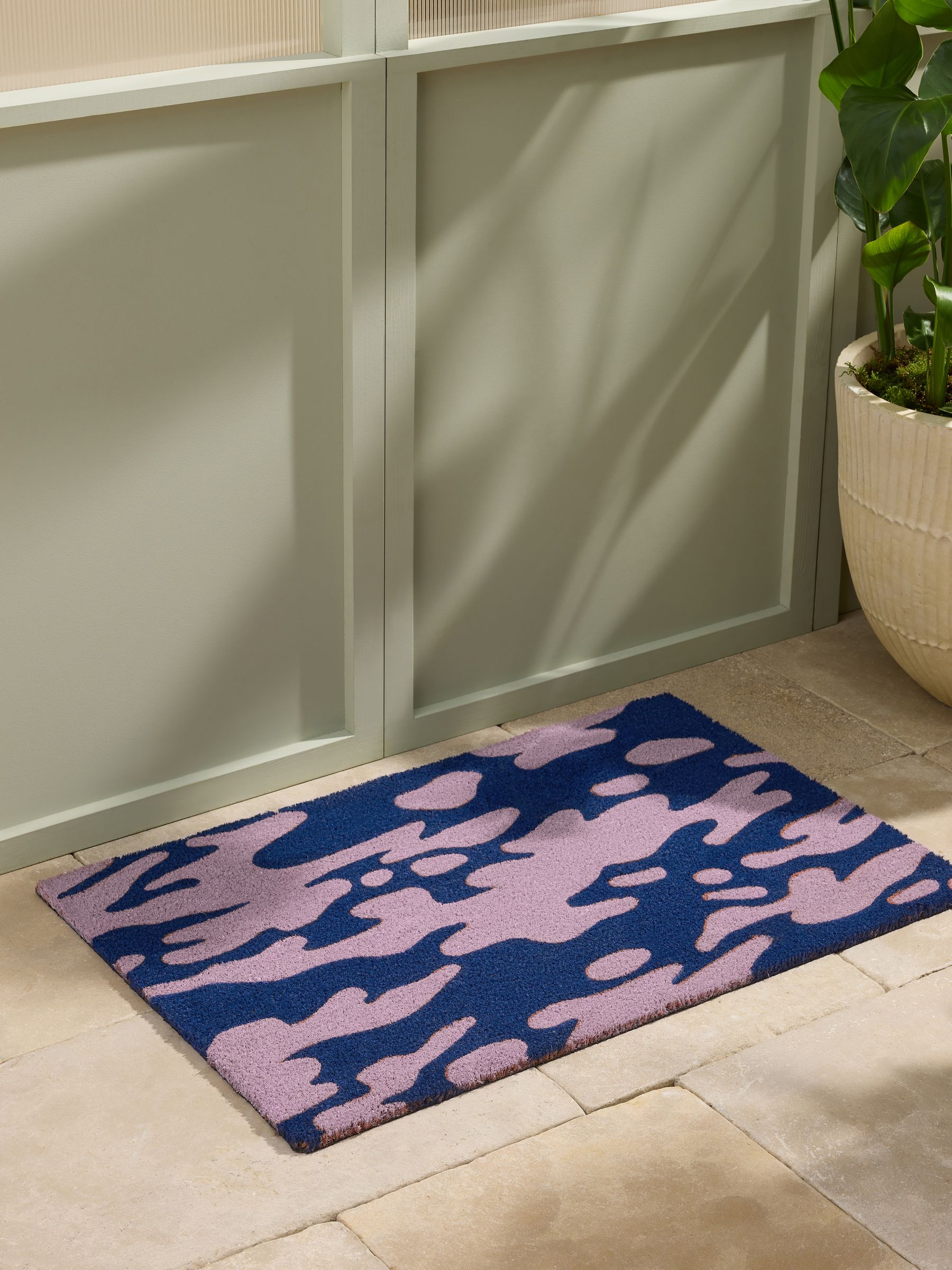 Ripple Doormat in Blue - Image 1 of 4