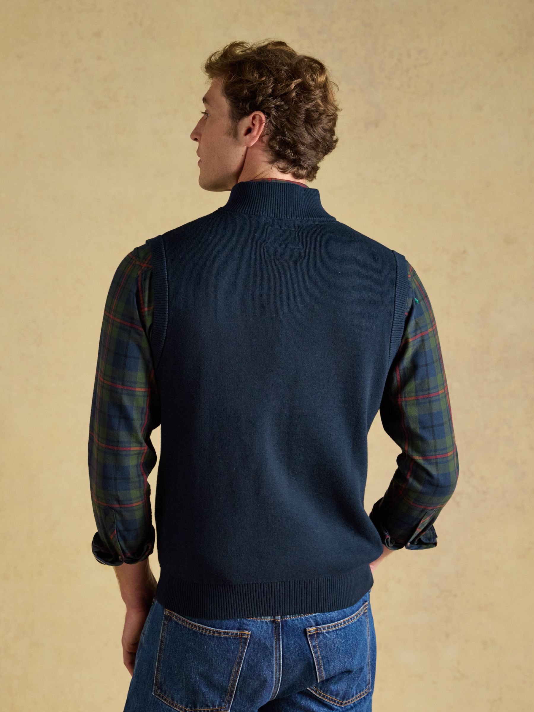 Navy Hillside Zip Up Gilet - Image 2 of 10