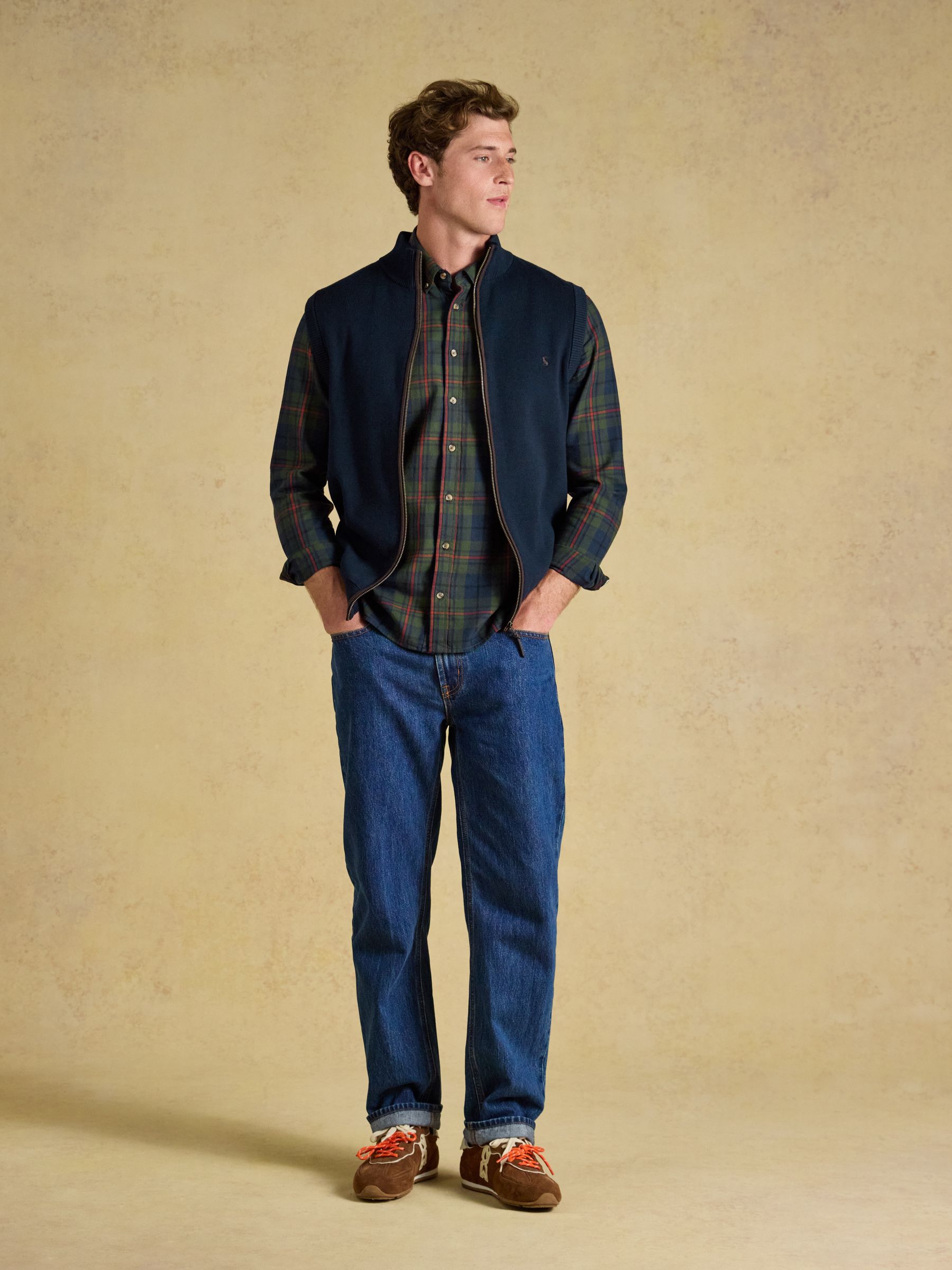 Navy Hillside Zip Up Gilet - Image 4 of 10