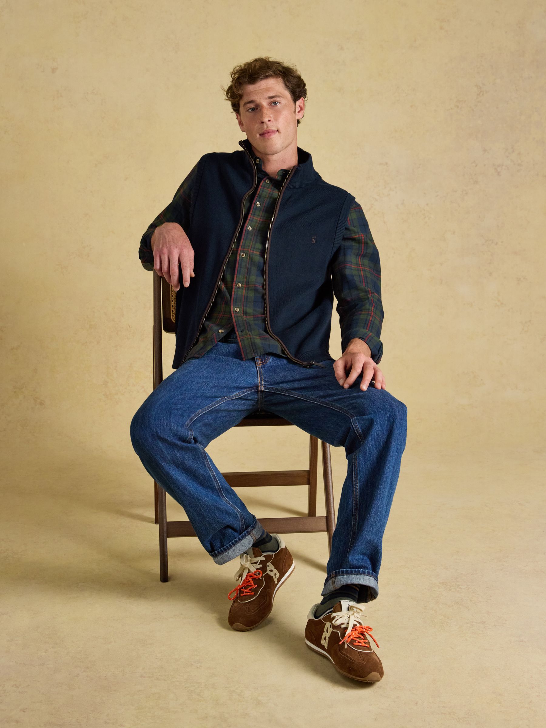 Navy Hillside Zip Up Gilet - Image 7 of 10