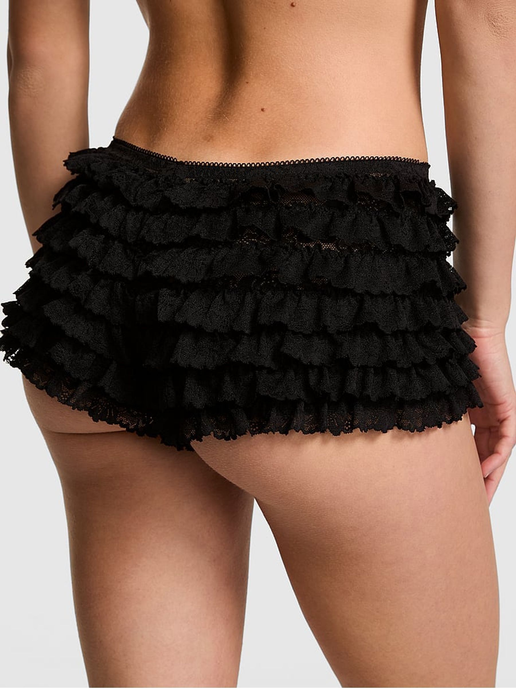 Black Lace Bloomer Knickers - Image 2 of 2