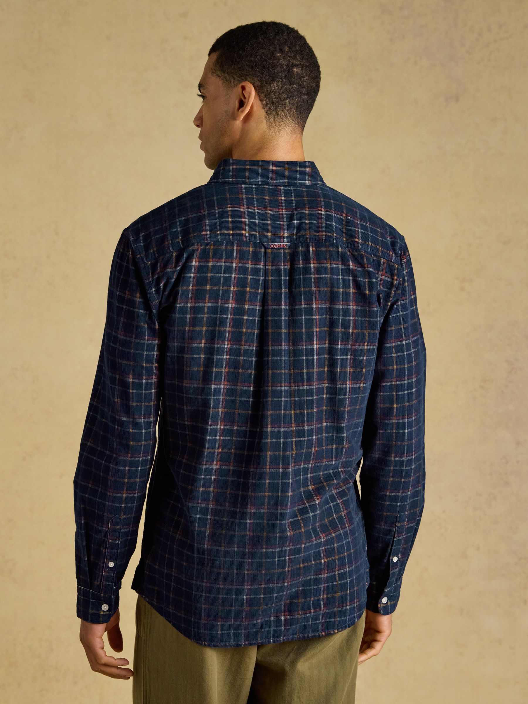 Navy Long Sleeve Fine Needle Cord Shirt - Image 3 of 10