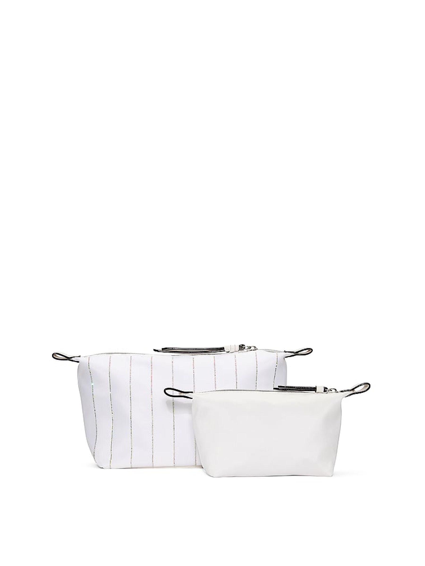 Coconut White Bridal Makeup Bag 2 Piece - Image 2 of 3