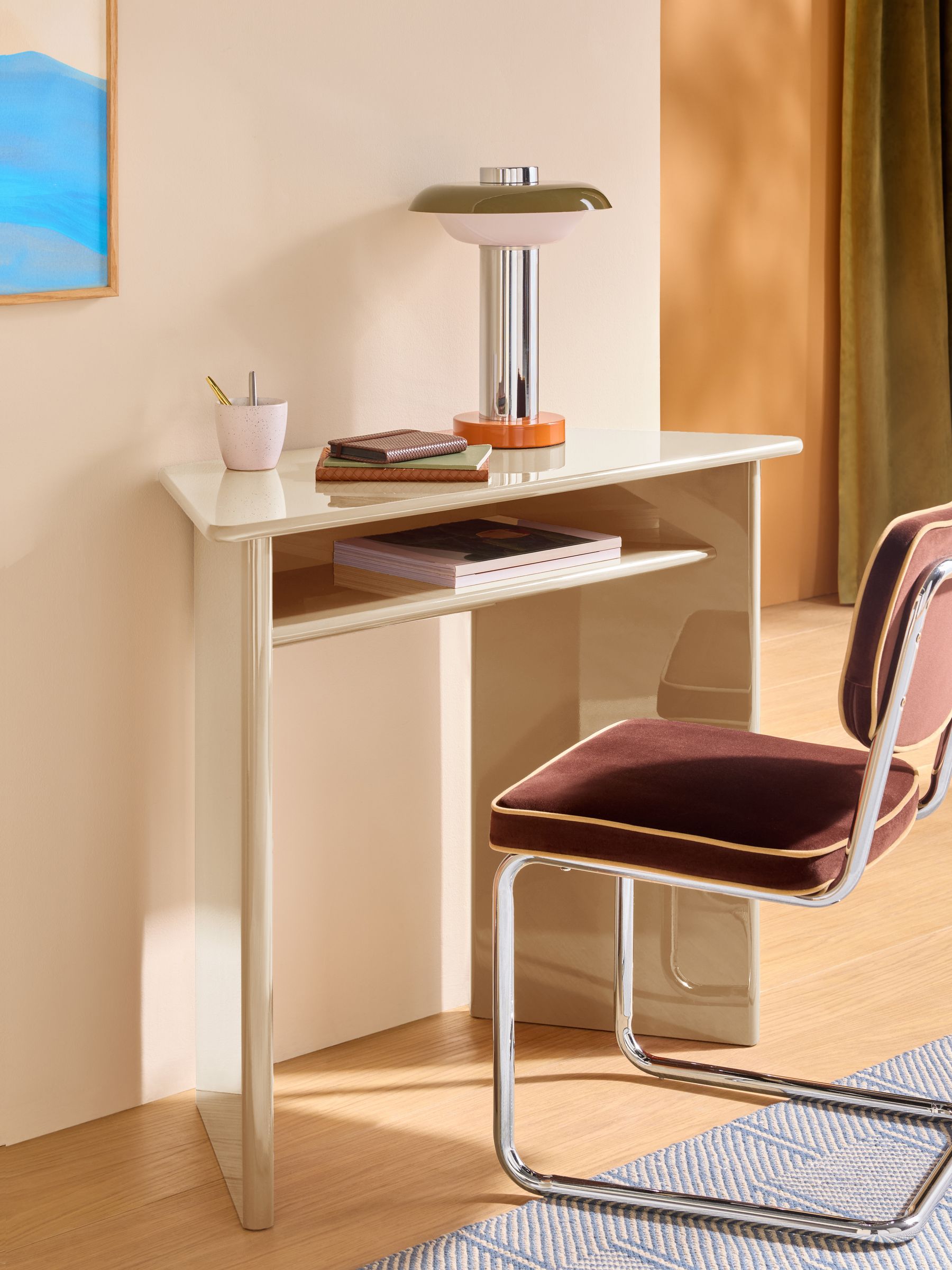 Ingrid Console Table in Ecru White - Image 1 of 5