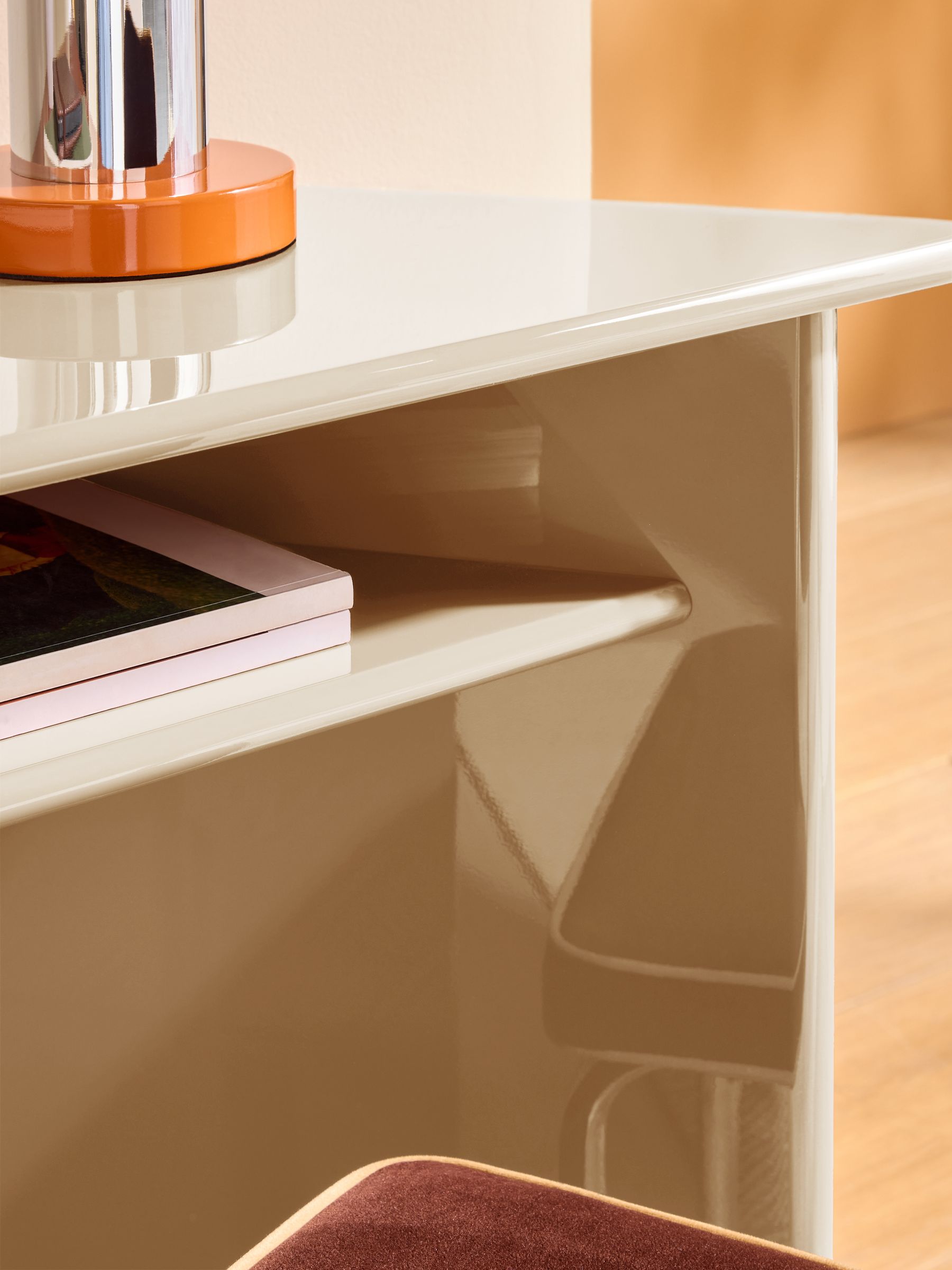 Ingrid Console Table in Ecru White - Image 3 of 5