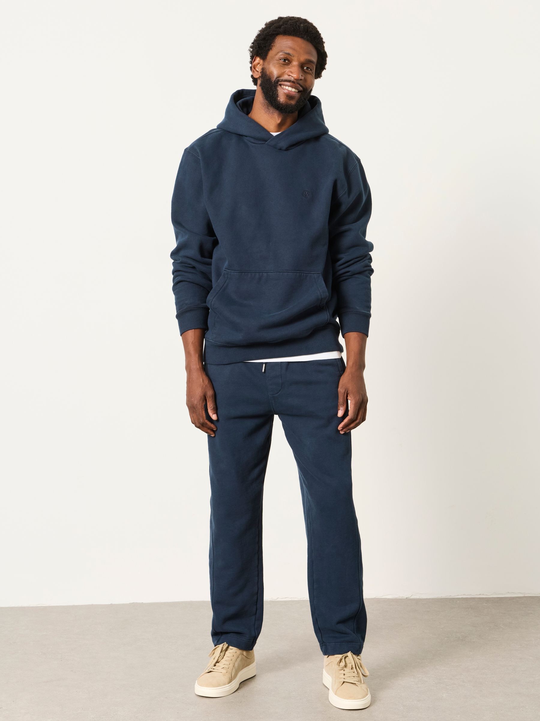 Hayle Navy Overhead Hoodie - Image 4 of 6