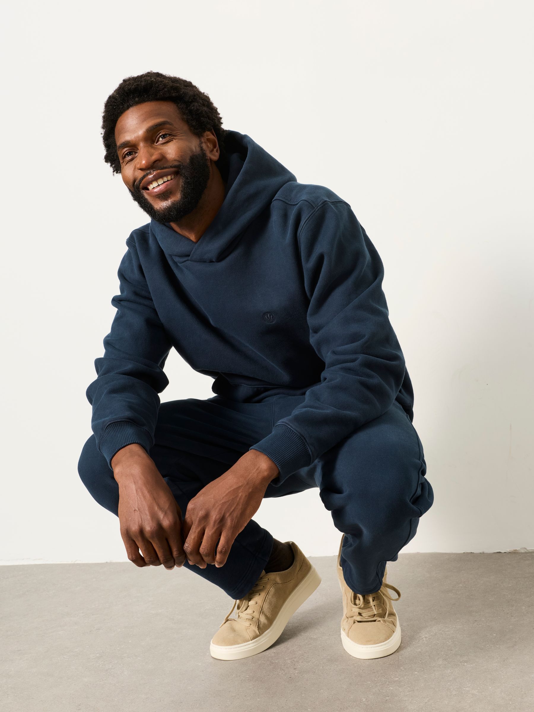 Hayle Navy Overhead Hoodie - Image 5 of 6