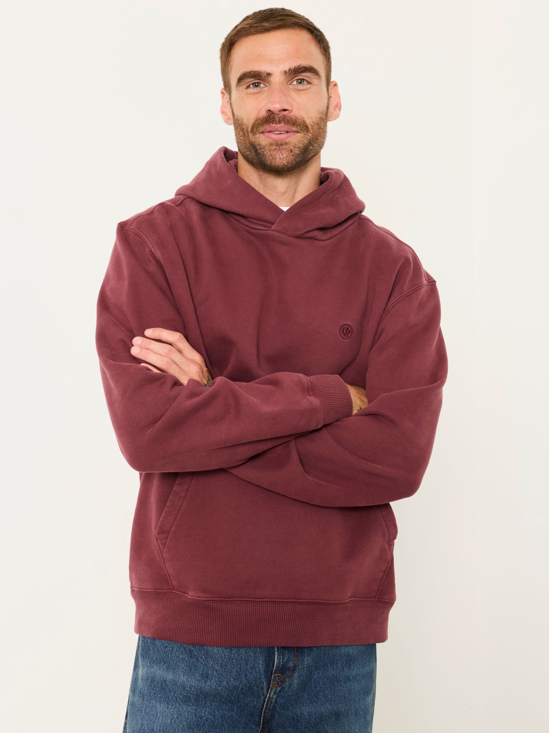 Hayle Plum Purple Overhead Hoodie - Image 1 of 6