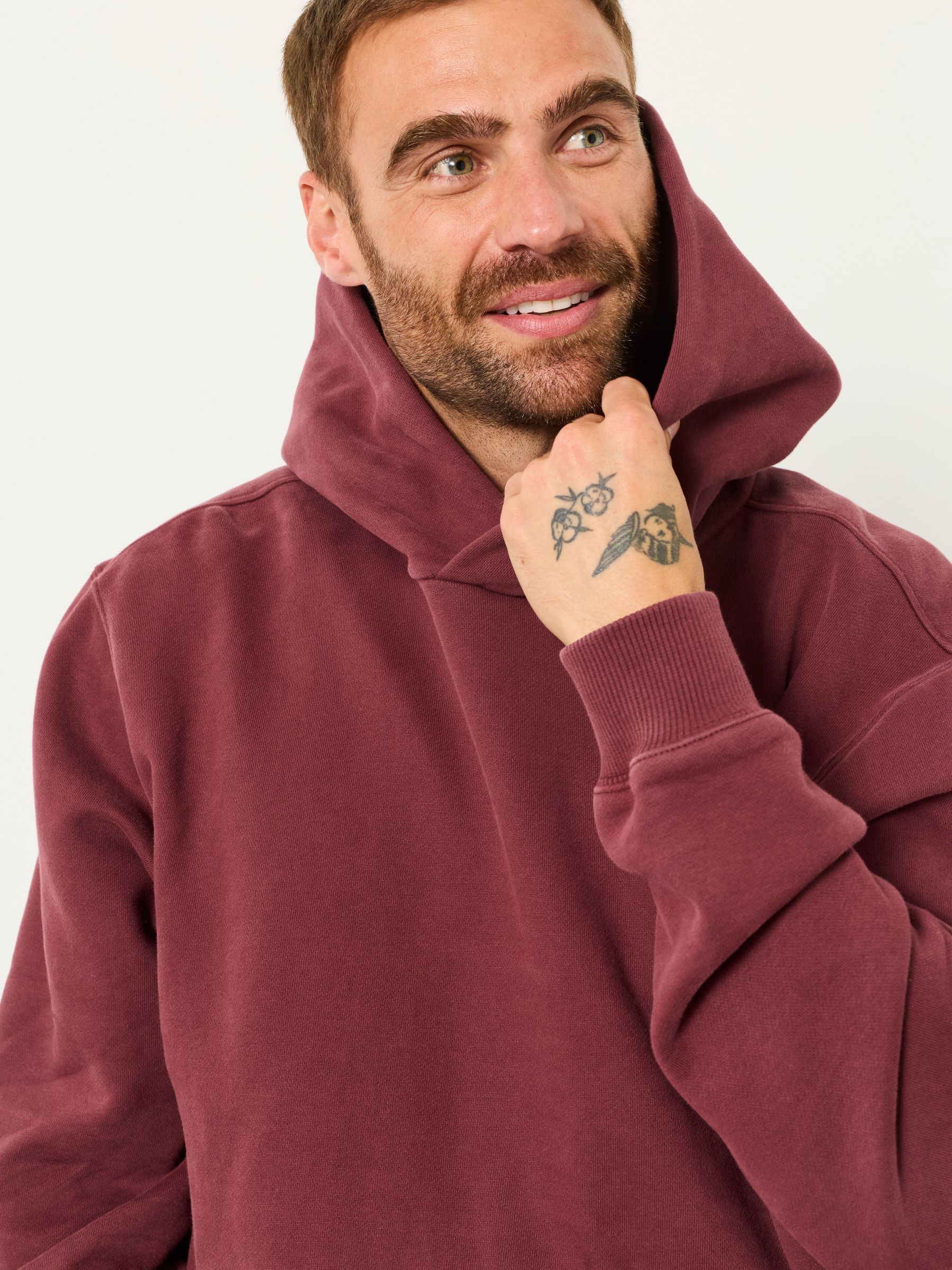 Hayle Plum Purple Overhead Hoodie - Image 3 of 6