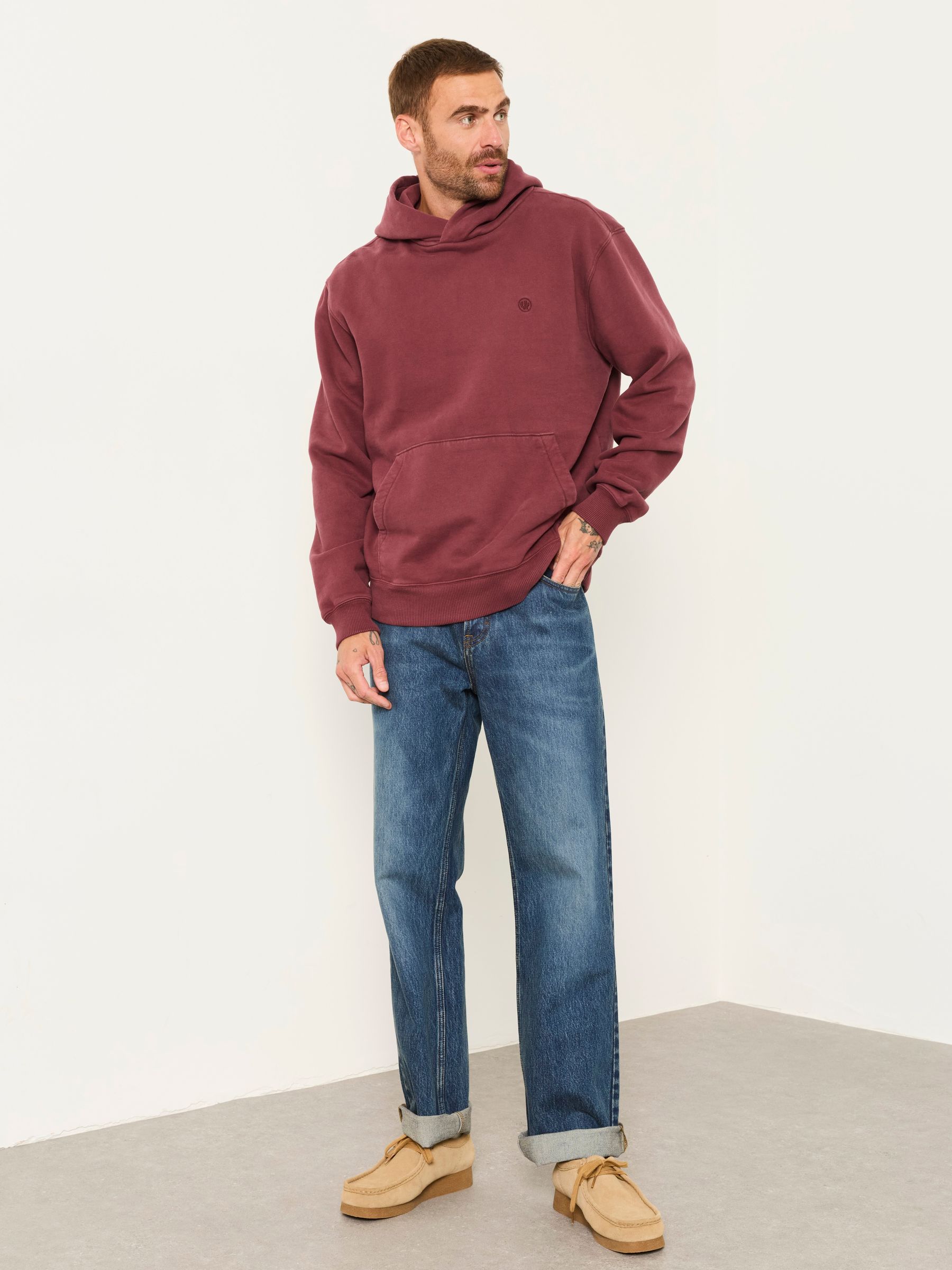 Hayle Plum Purple Overhead Hoodie - Image 4 of 6