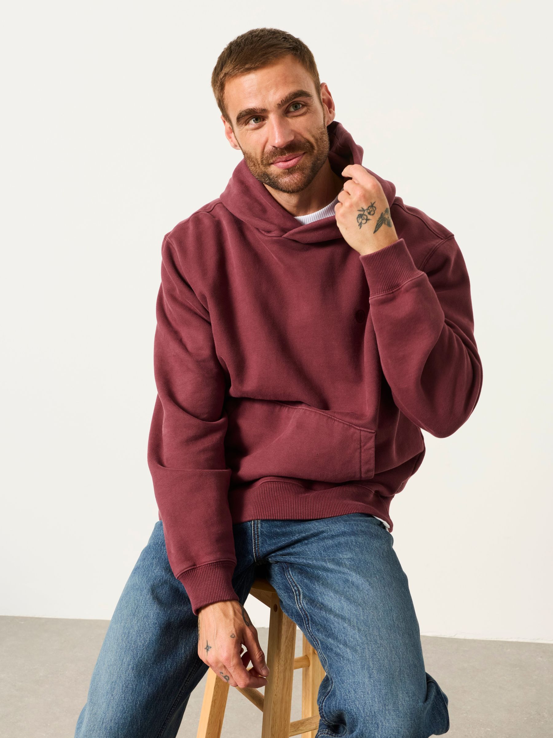 Hayle Plum Purple Overhead Hoodie - Image 5 of 6
