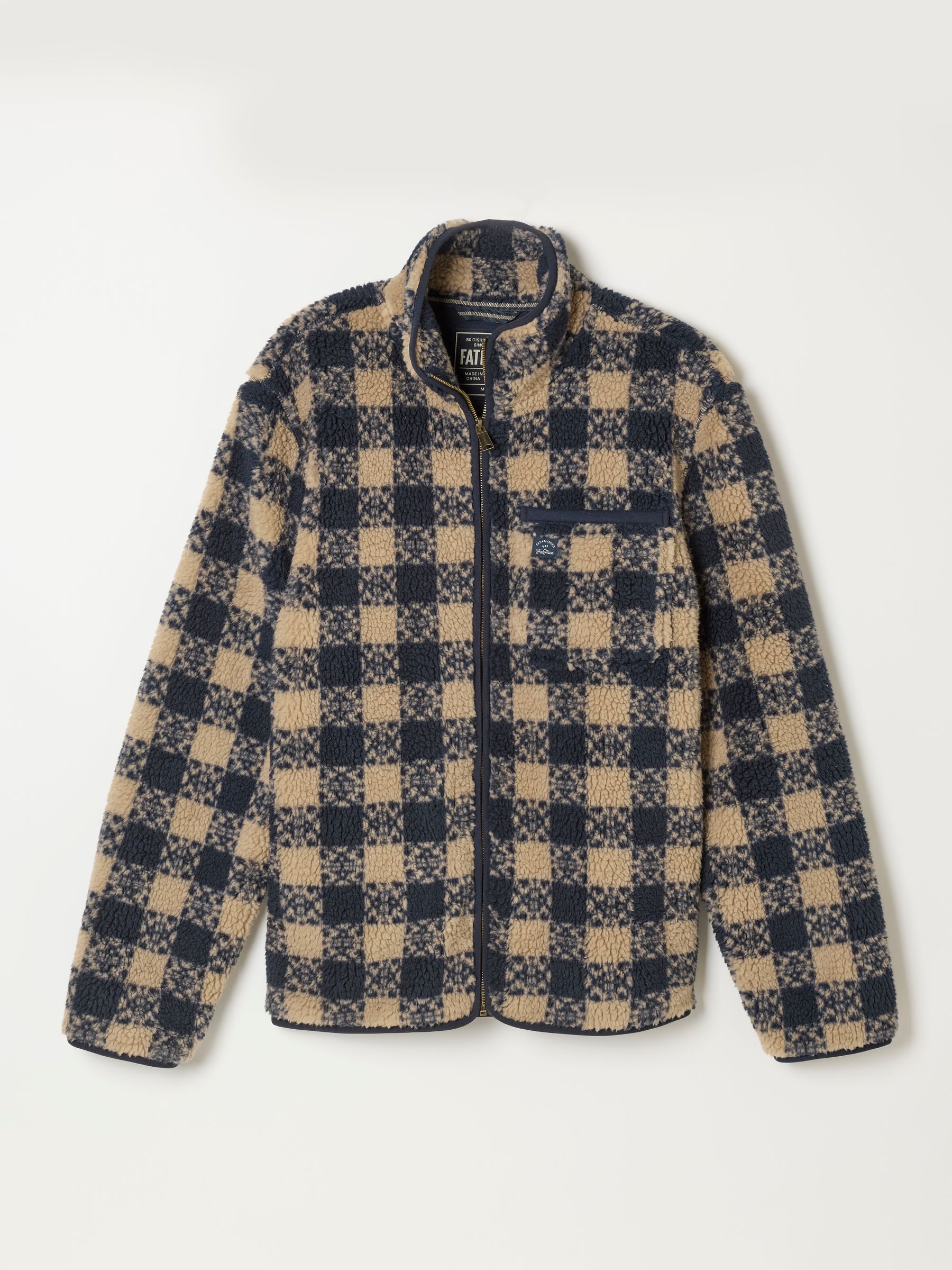Navy Check Fleece - Image 2 of 2