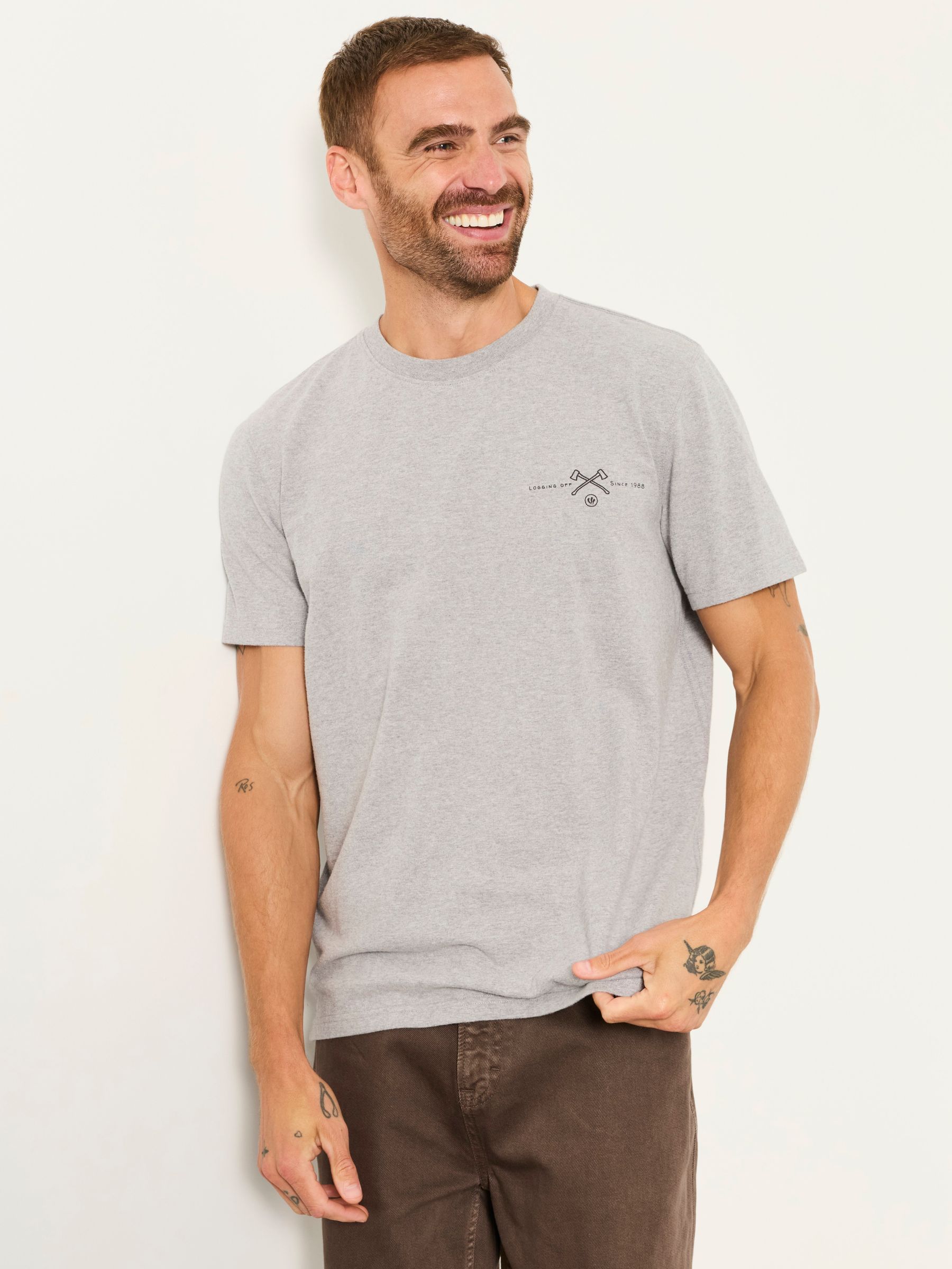 Grey BeaverJack Graphic T-Shirt - Image 4 of 7