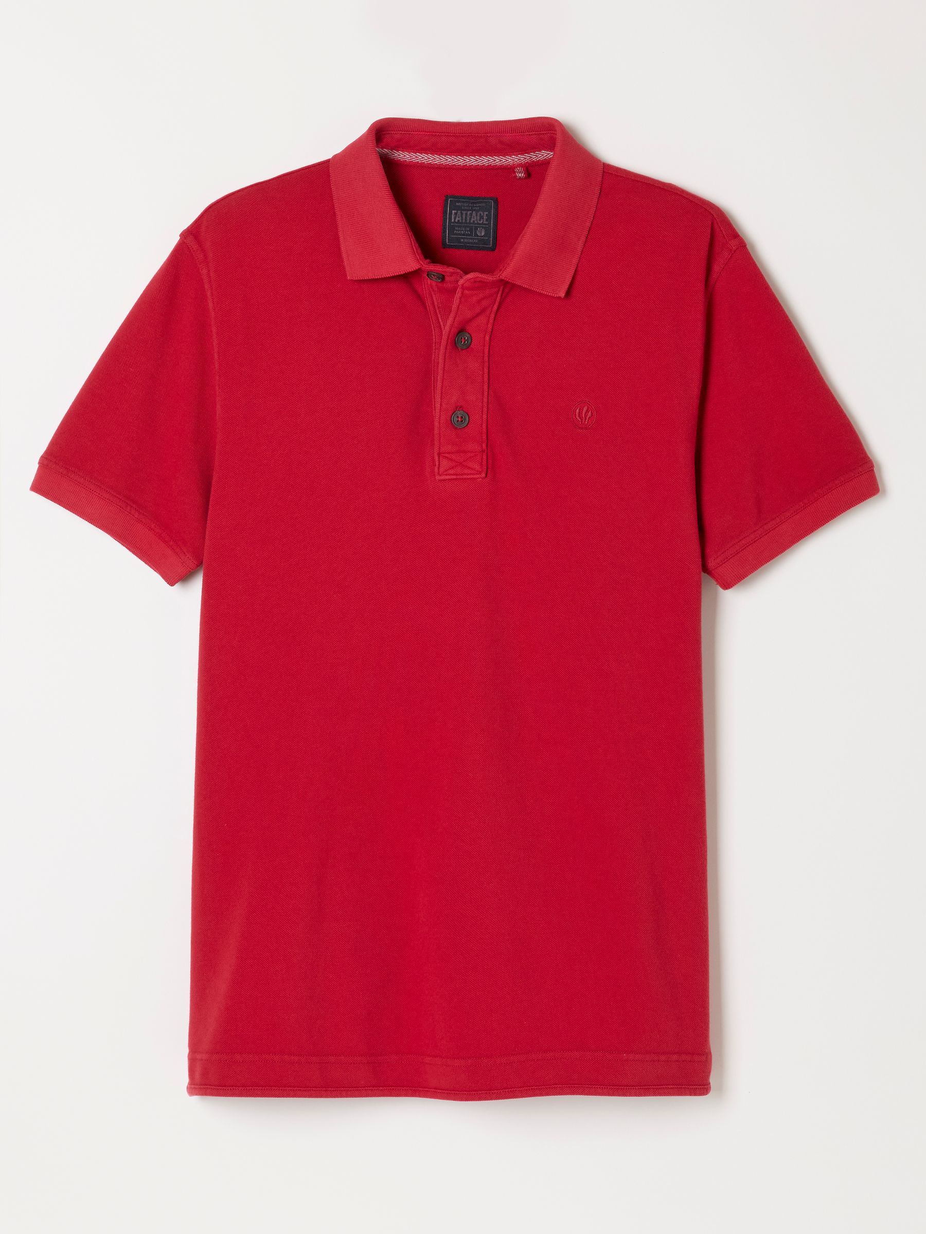 Cherry Red Short Sleeve Pique Polo Shirt - Image 5 of 5