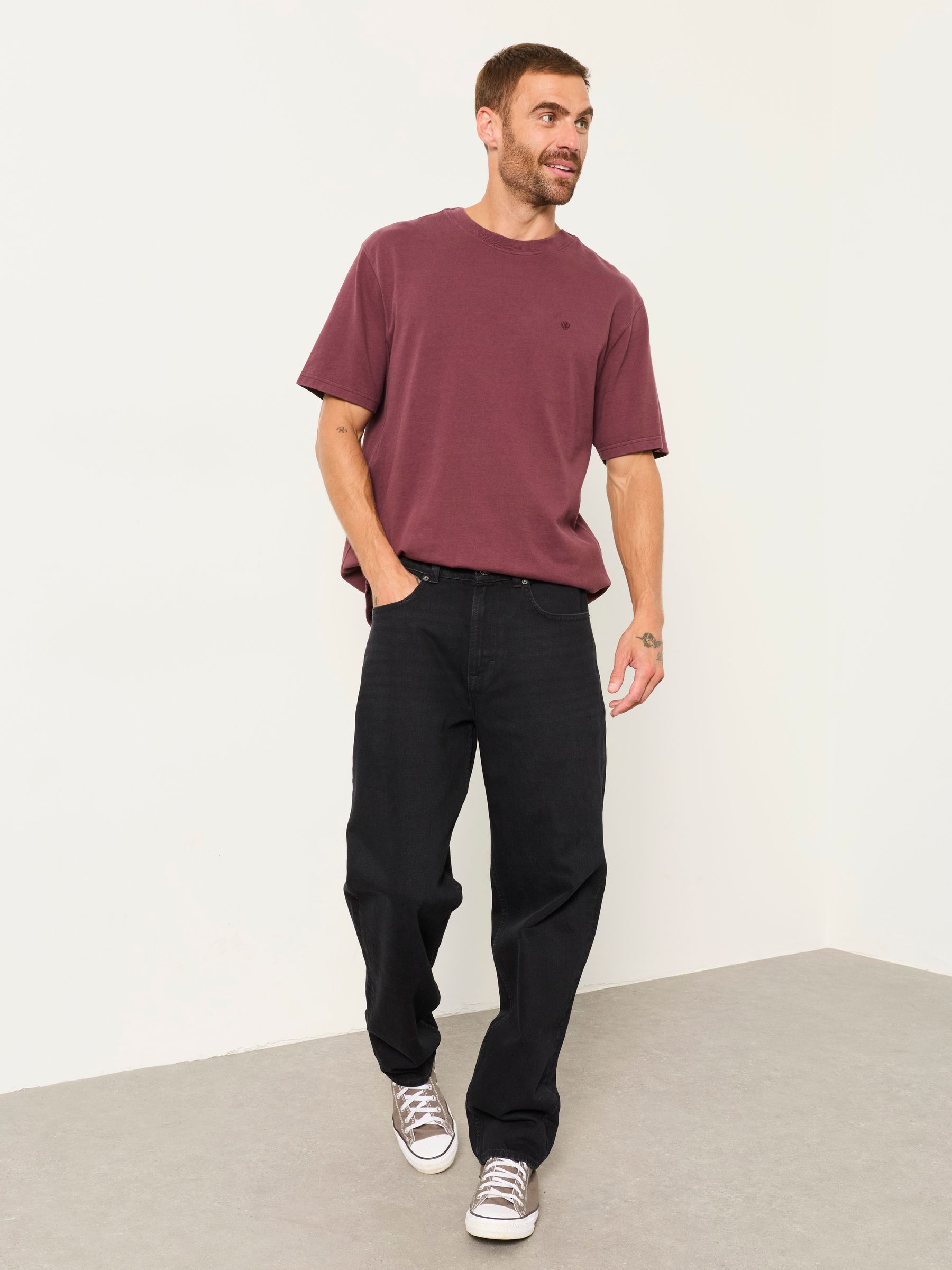Dusky Purple Alton Short Sleeve Tshirt - Image 4 of 6