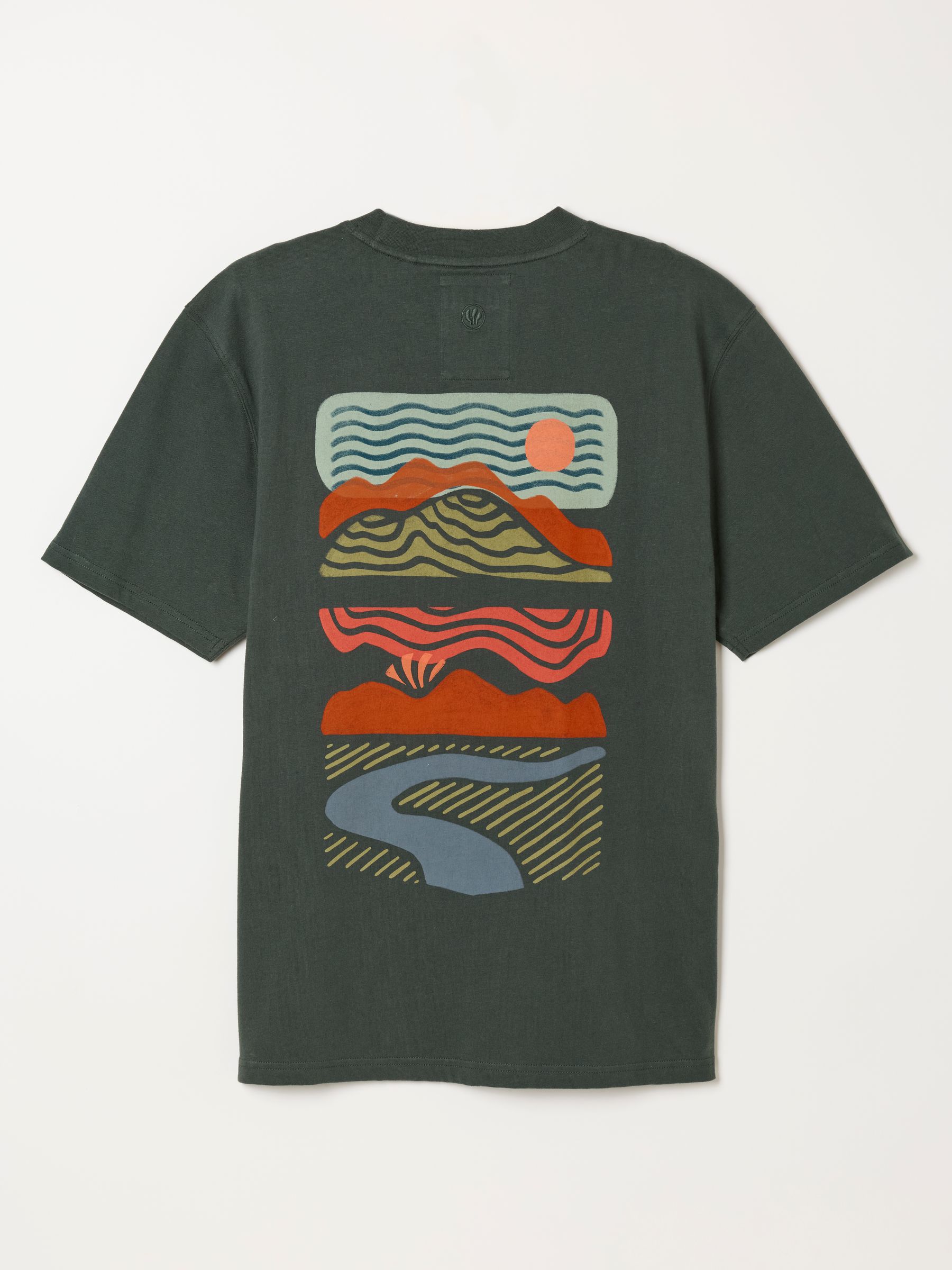 Dark Green Horizon Graphic T-Shirt - Image 2 of 2