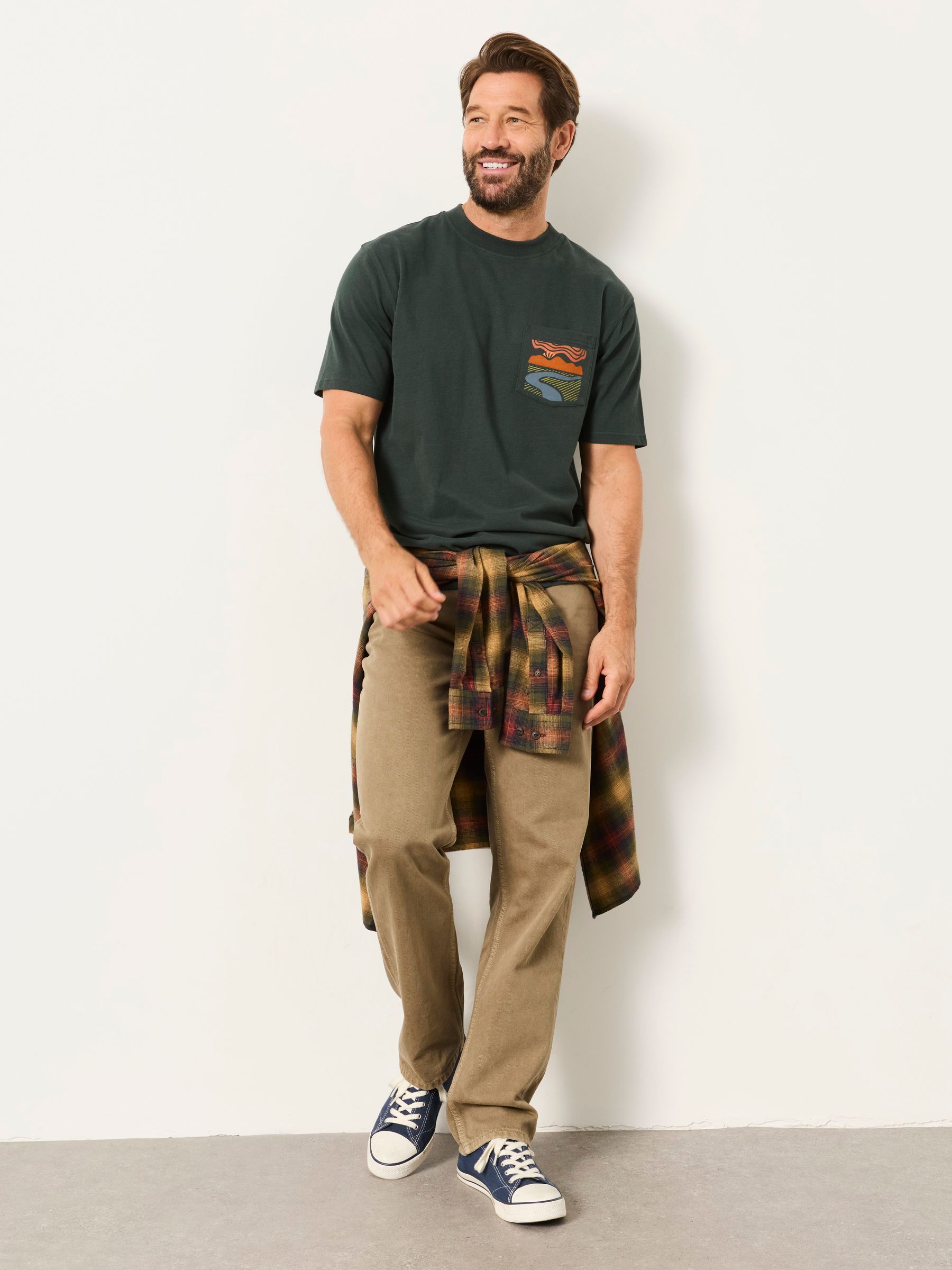 Dark Green Horizon Graphic T-Shirt - Image 4 of 7