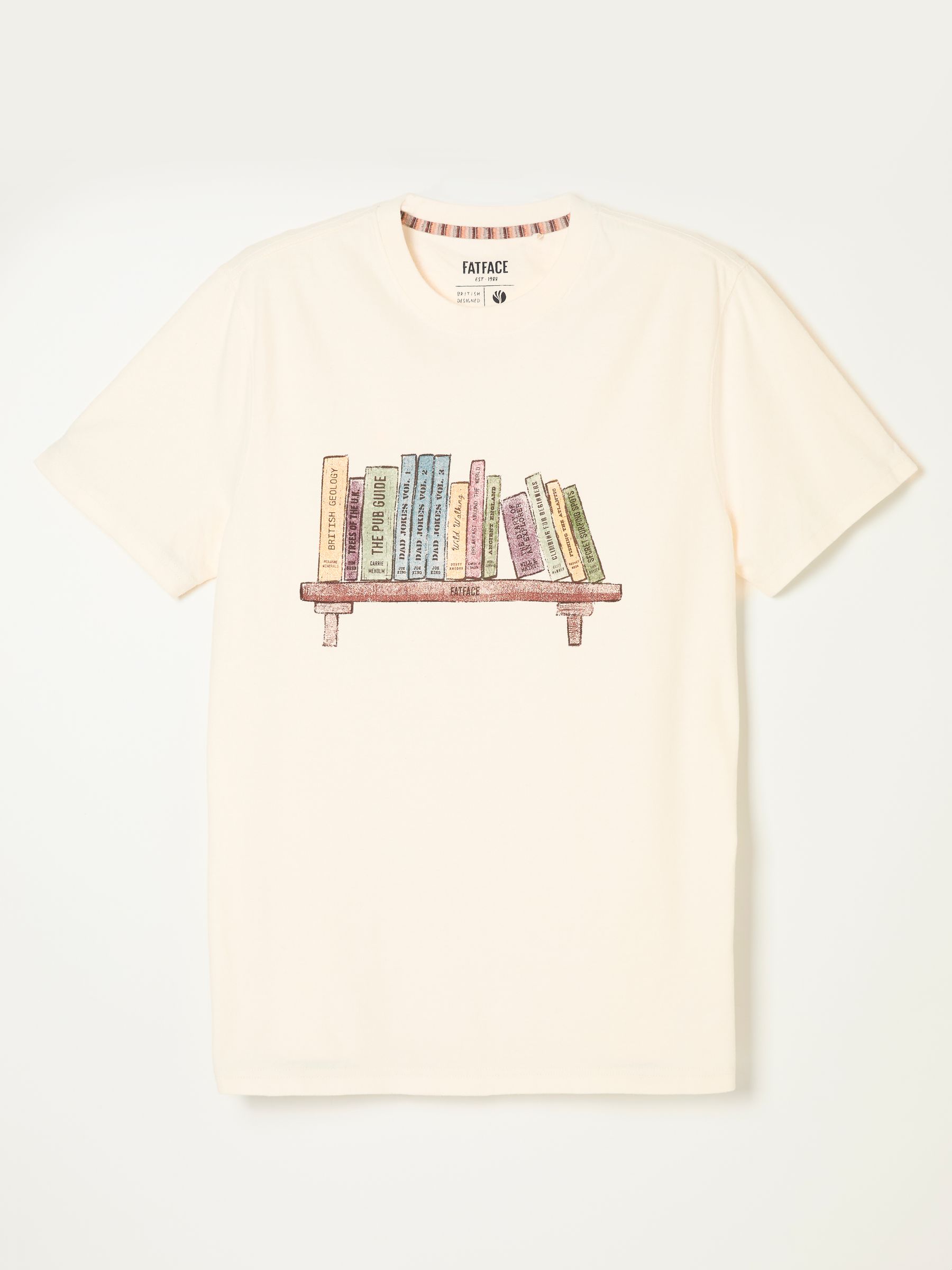 Natural Bookshelf Graphic Tshirt - Image 1 of 1