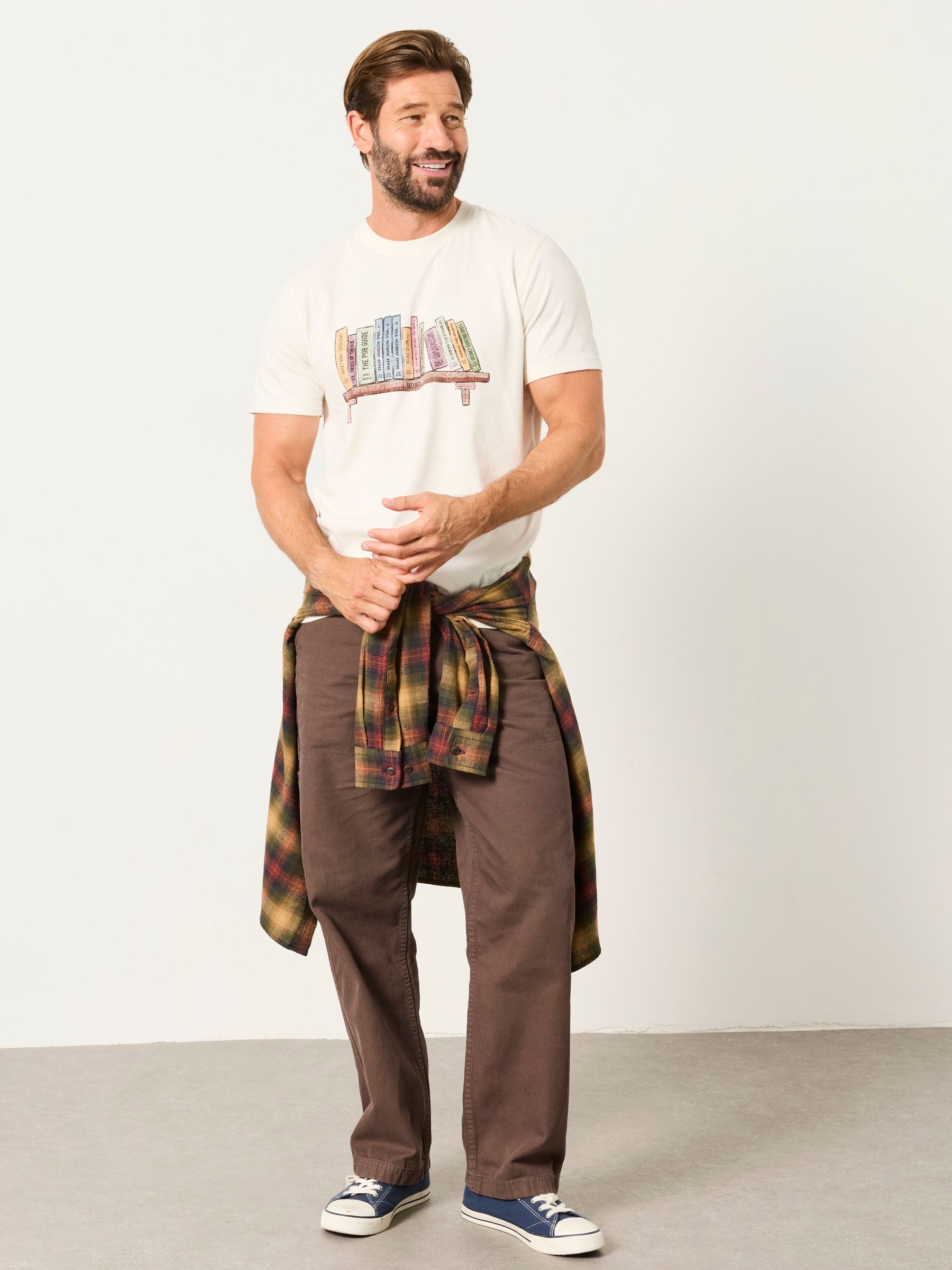 Natural Bookshelf Graphic Tshirt - Image 3 of 6