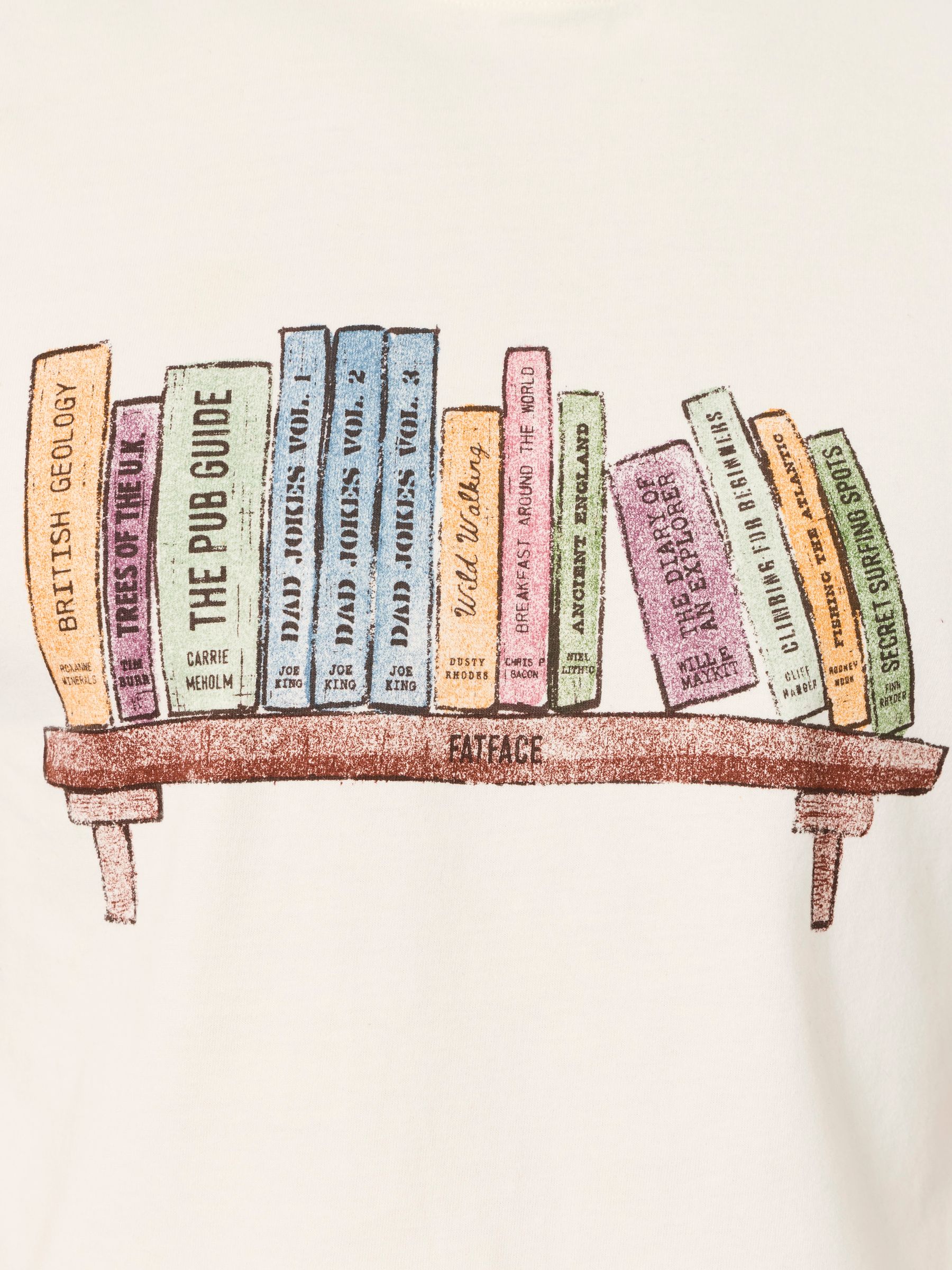 Natural Bookshelf Graphic Tshirt - Image 6 of 6