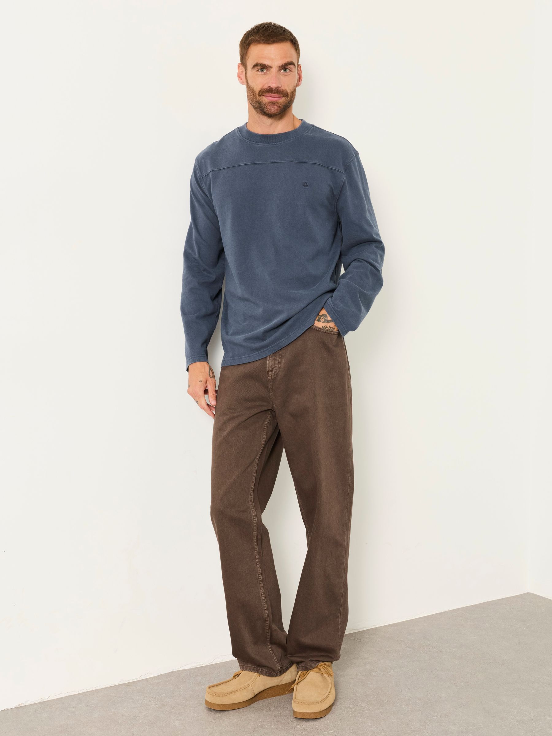 French Navy Long Sleeve Alton T-Shirt - Image 4 of 6
