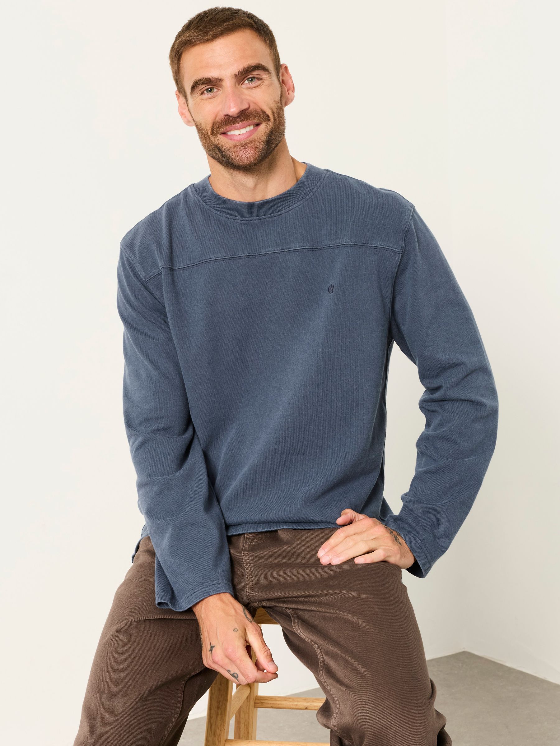 French Navy Long Sleeve Alton T-Shirt - Image 5 of 6