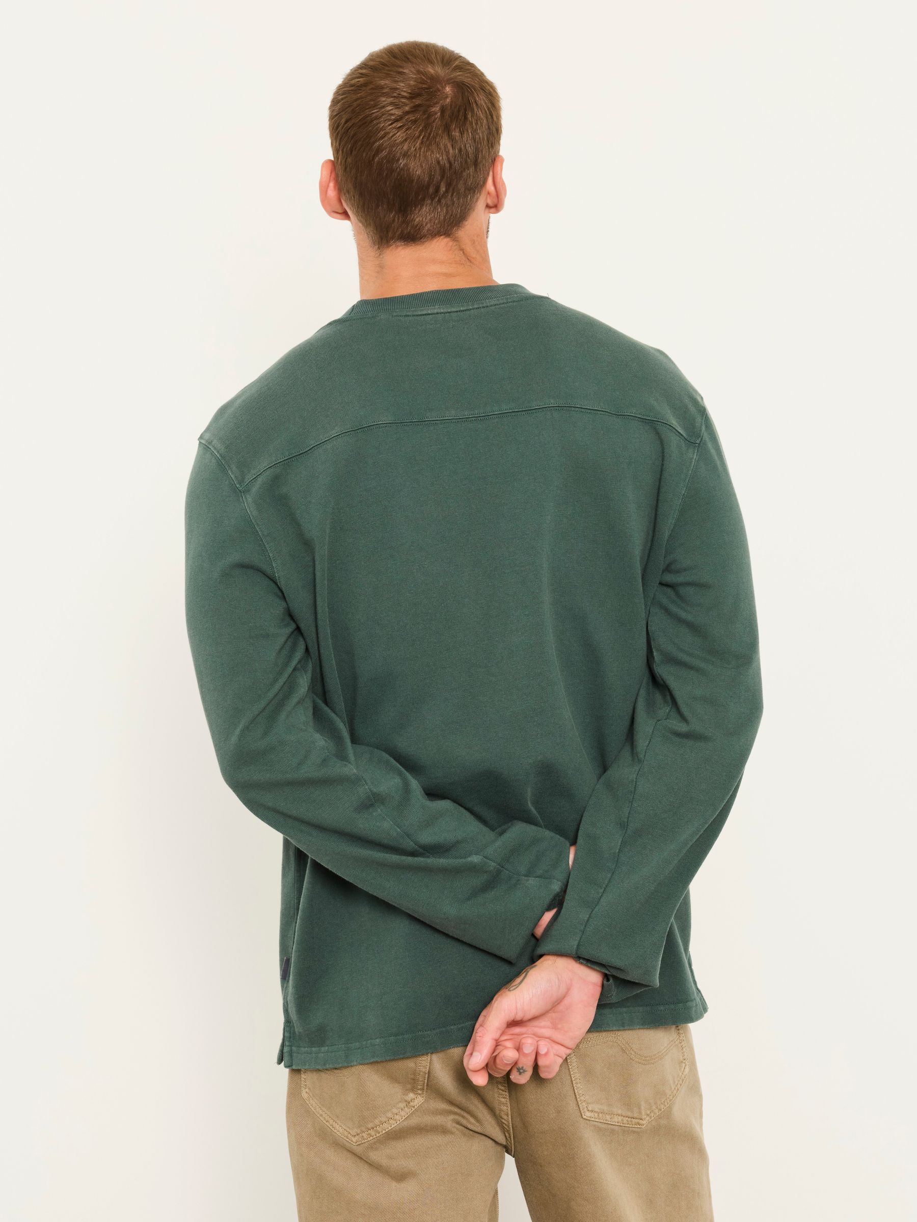 Dark Green Long Sleeve Alton T-Shirt - Image 2 of 5
