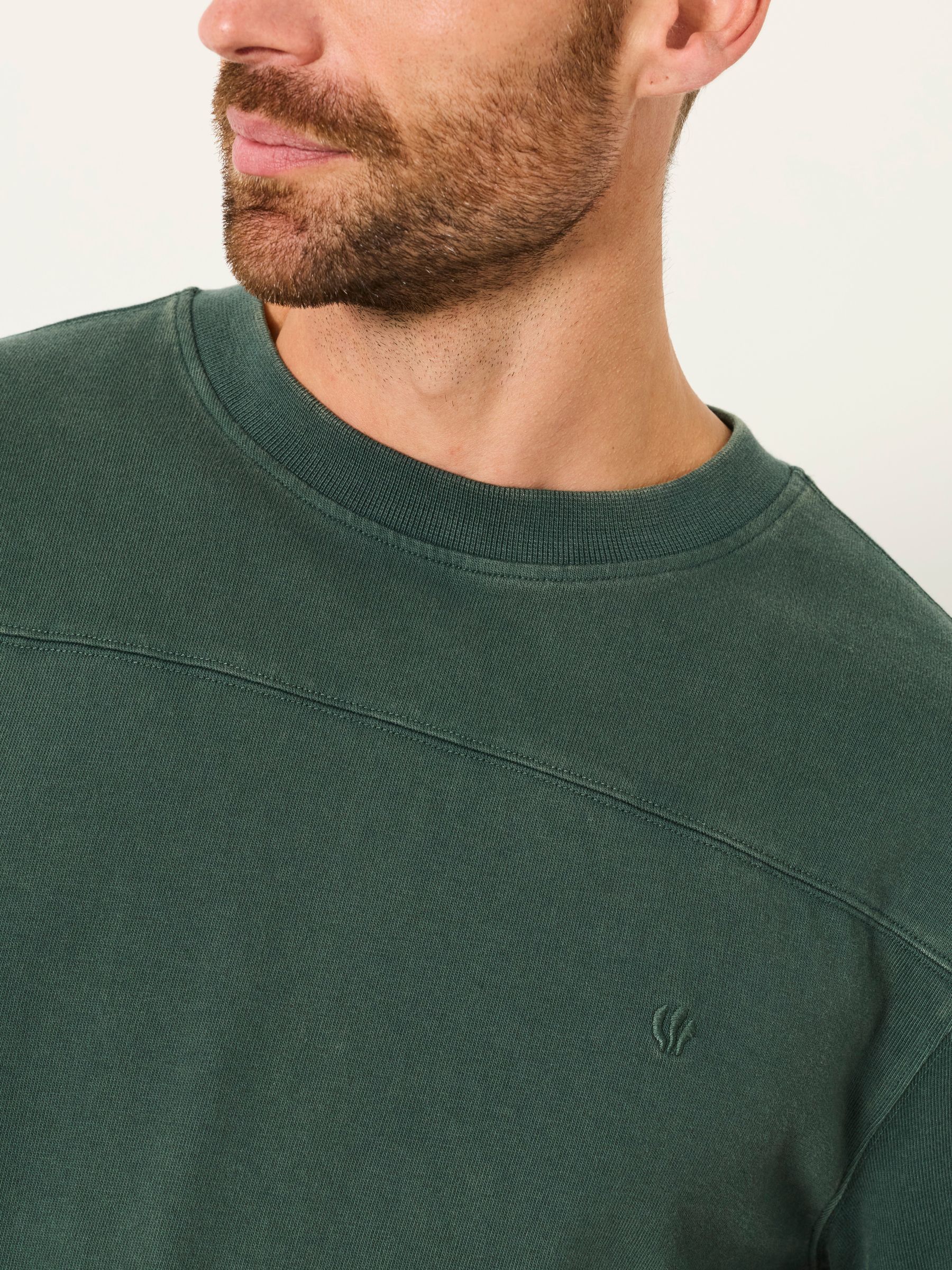 Dark Green Long Sleeve Alton T-Shirt - Image 3 of 5