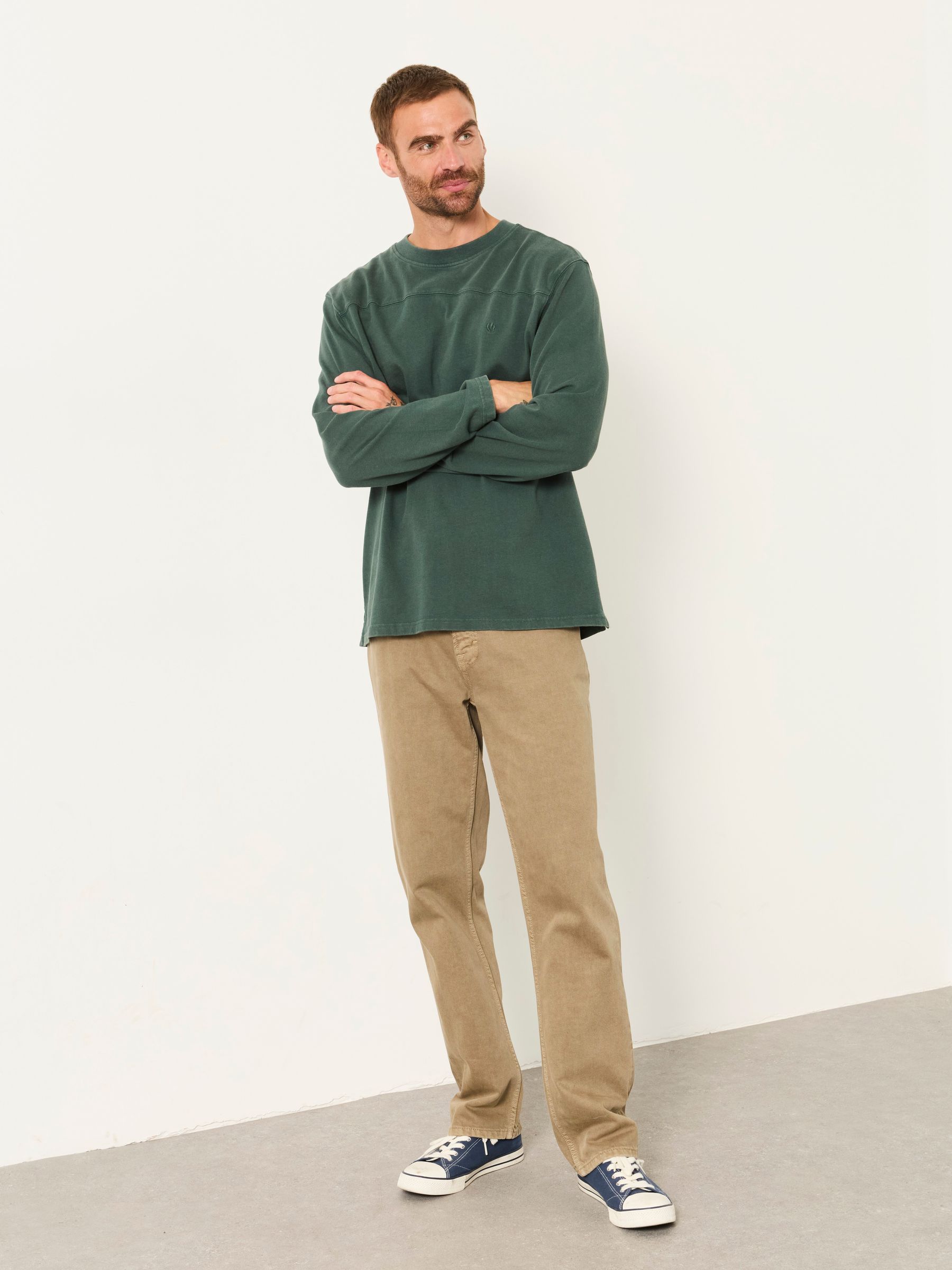 Dark Green Long Sleeve Alton T-Shirt - Image 4 of 5