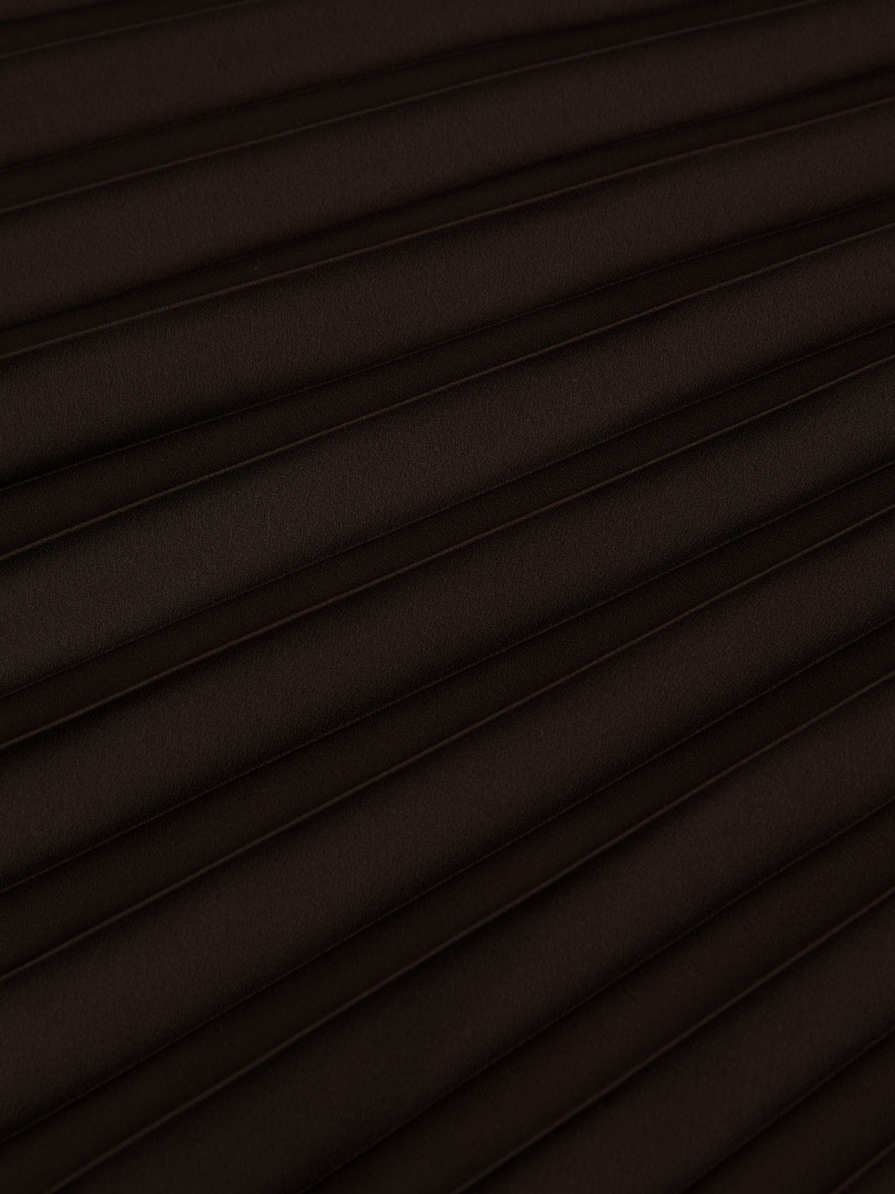 Pleated Midi Skirt in Chocolate Brown - image 3