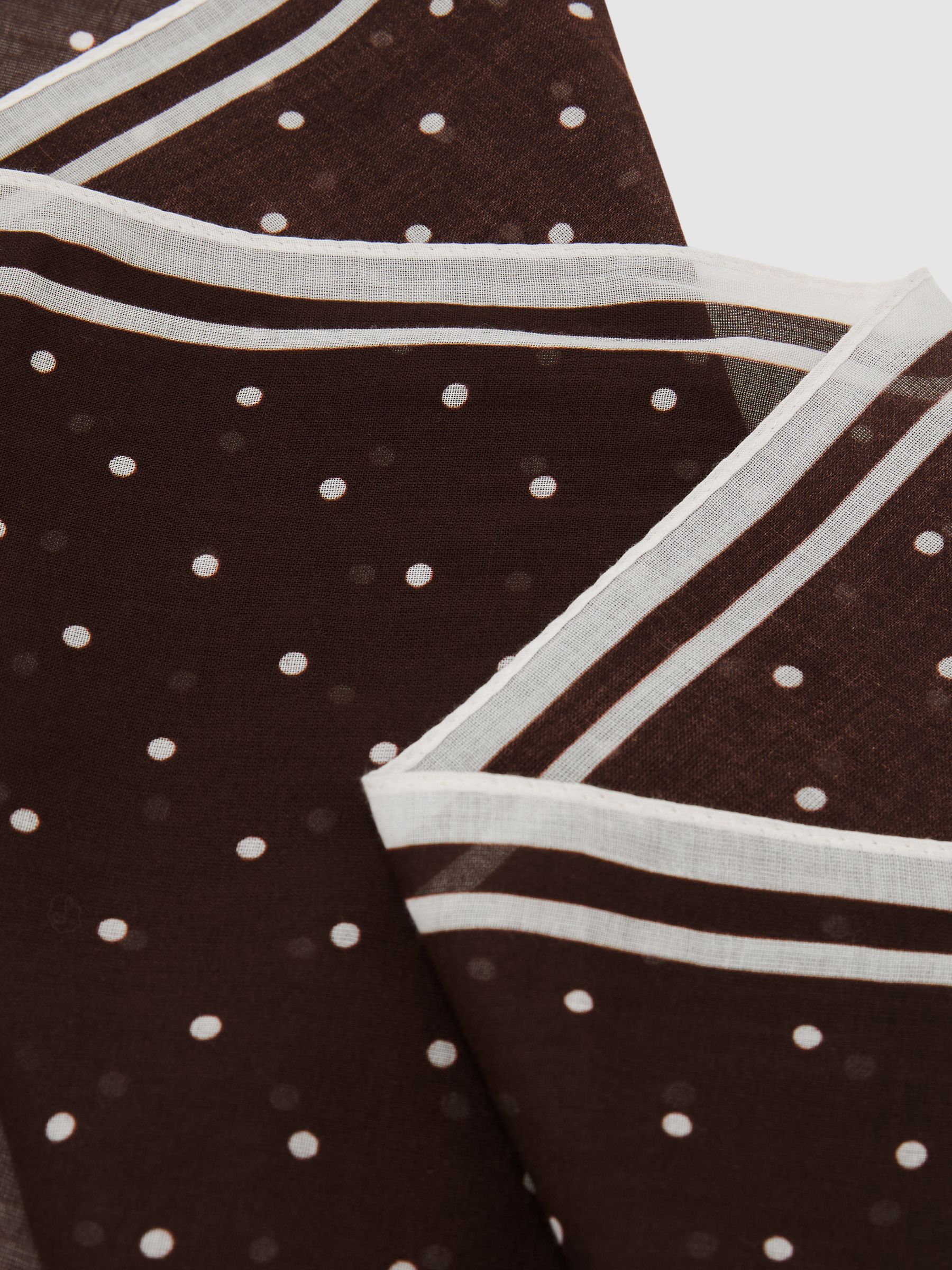 Polka-Dot Beach Cover-Up Sarong in Chocolate - image 2