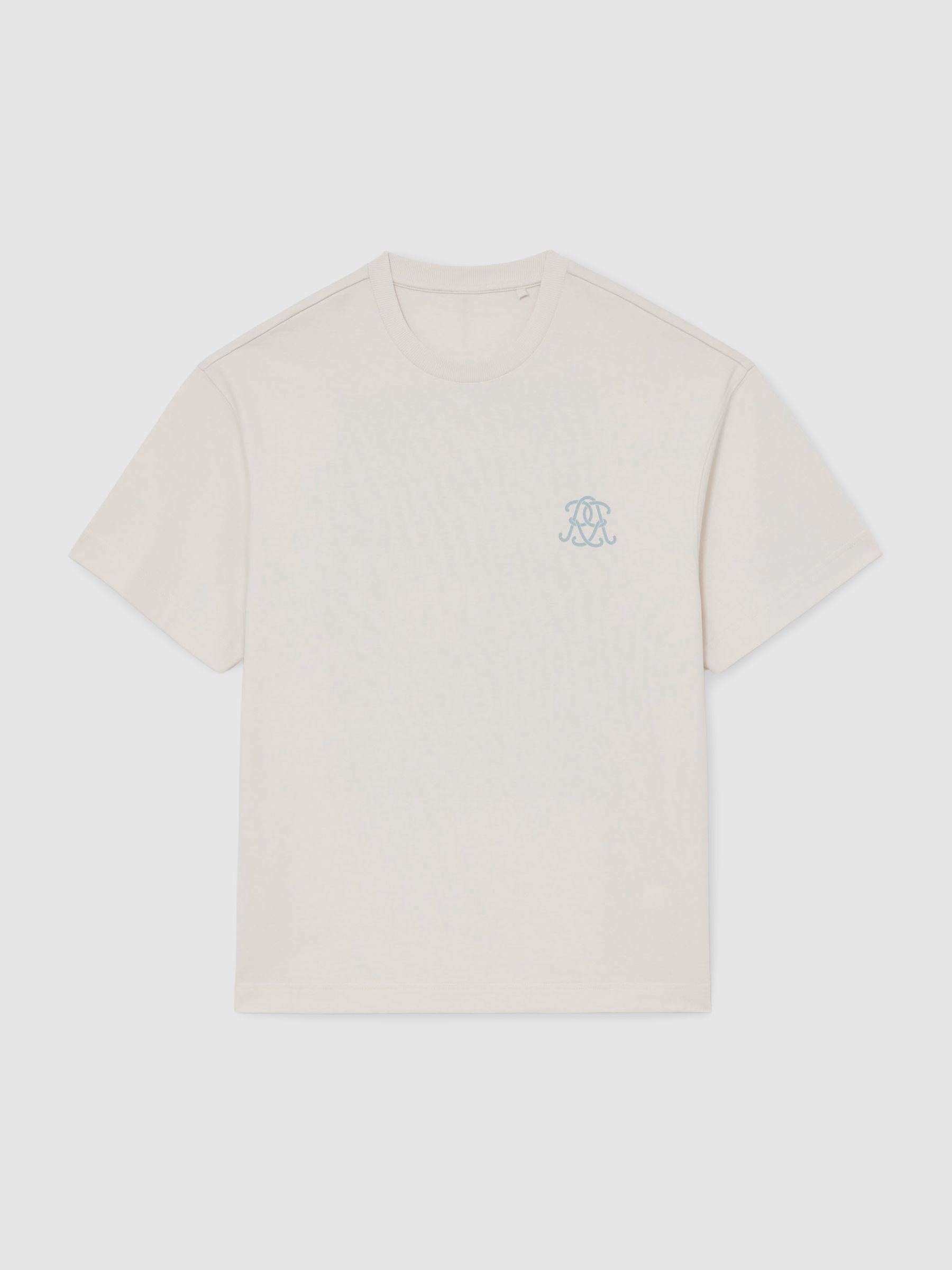 Monogram Butter Relaxed-Fit T-Shirt in White - Image 2 of 7