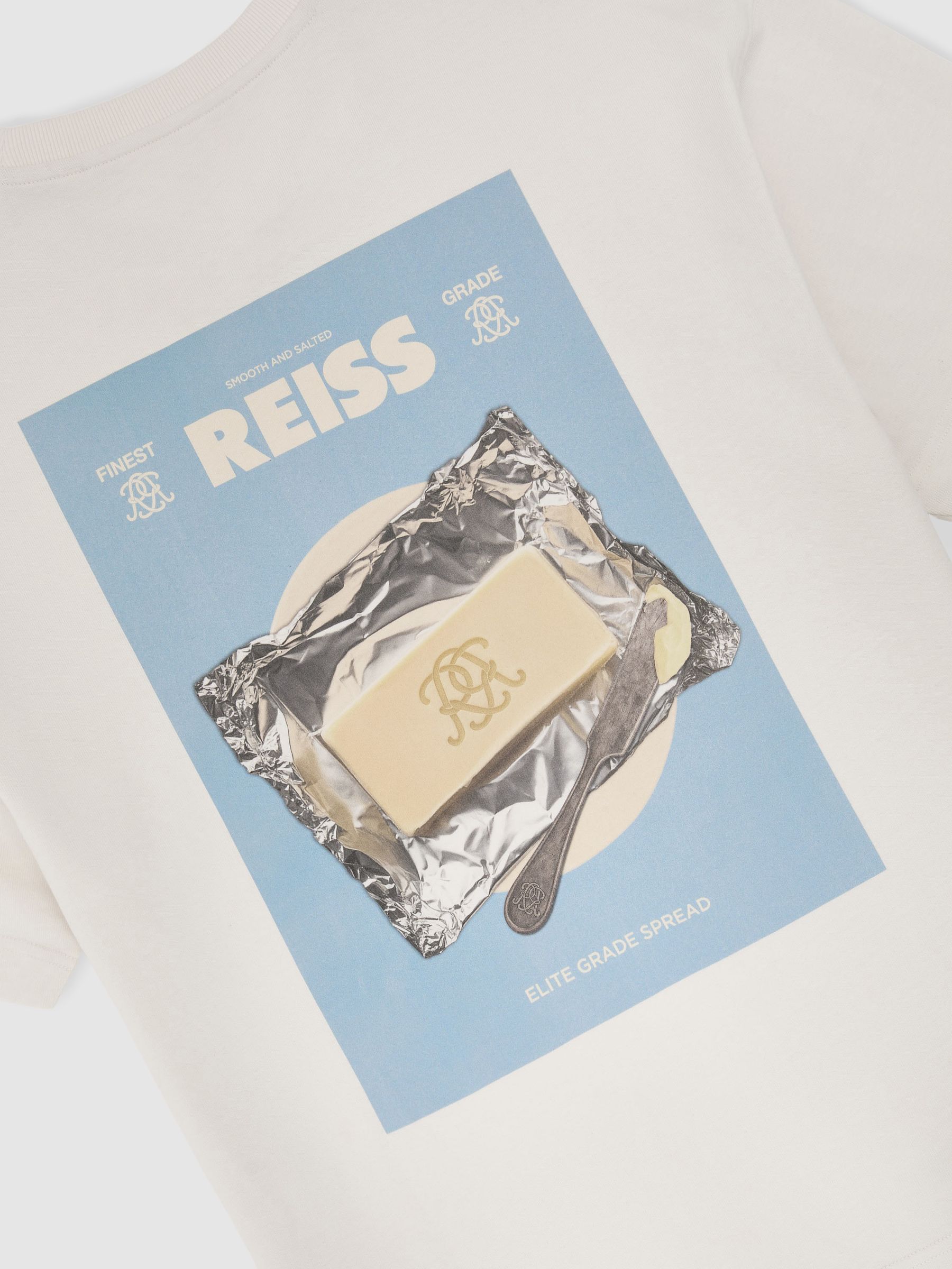 Monogram Butter Relaxed-Fit T-Shirt in White - Image 7 of 7