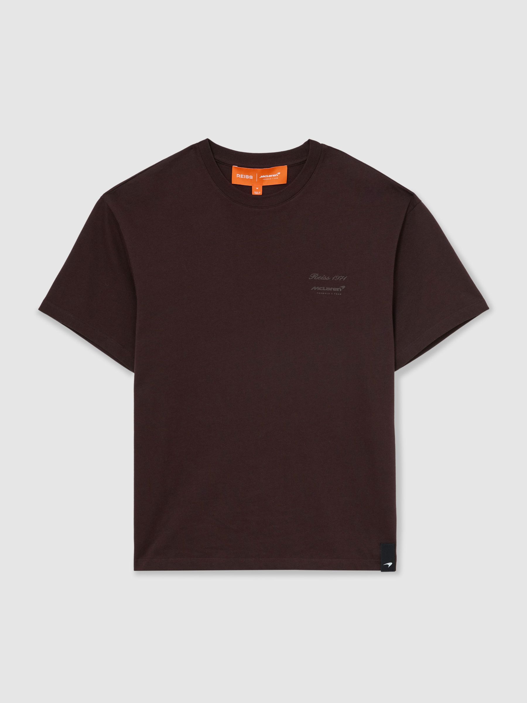 McLaren Racing Motorsport Relaxed T-Shirt Unisex-Fit in Chocolate Brown - Image 2 of 9