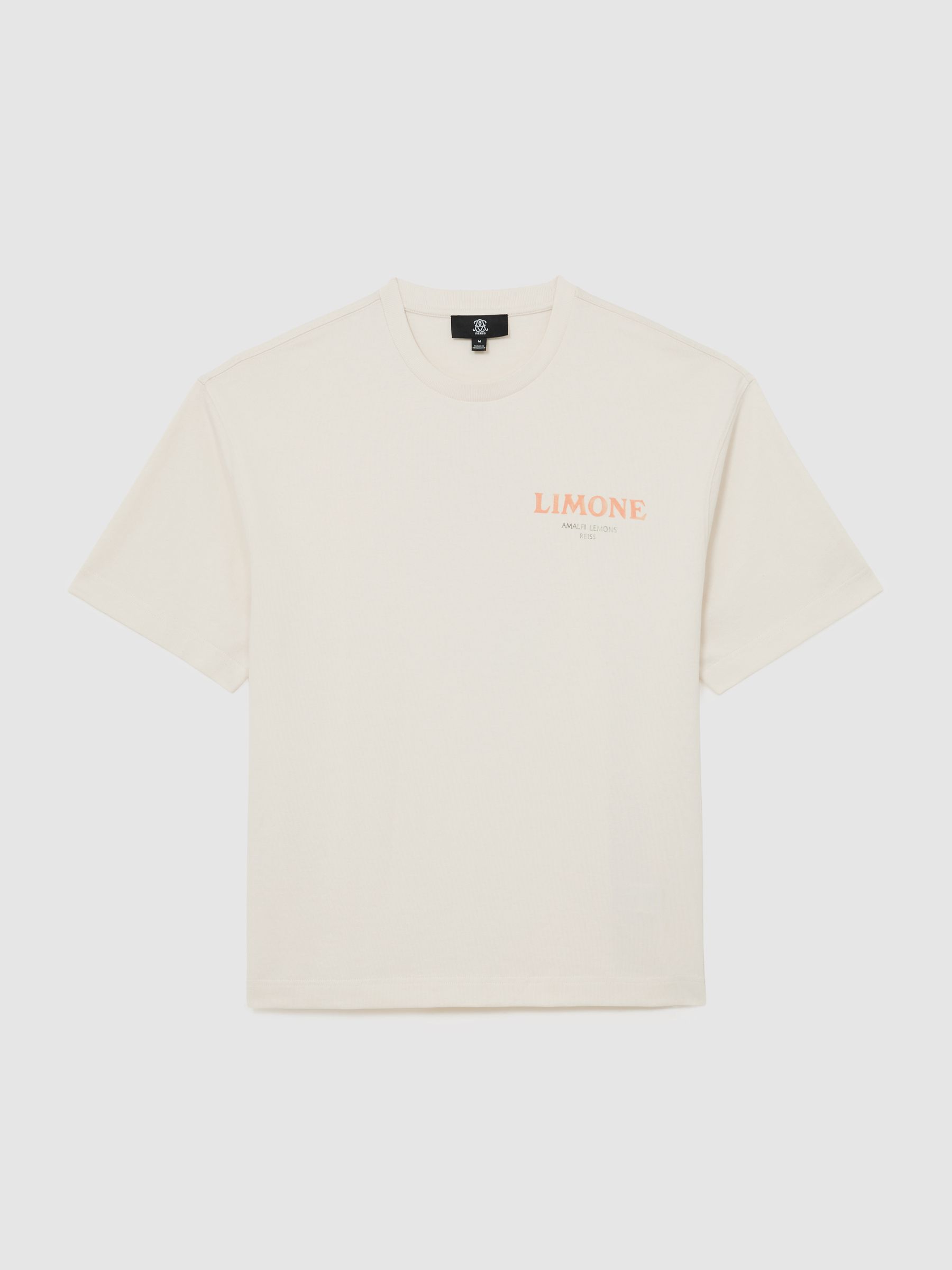 Cotton Lemon-Print Relaxed-Fit T-Shirt in White - Image 2 of 5