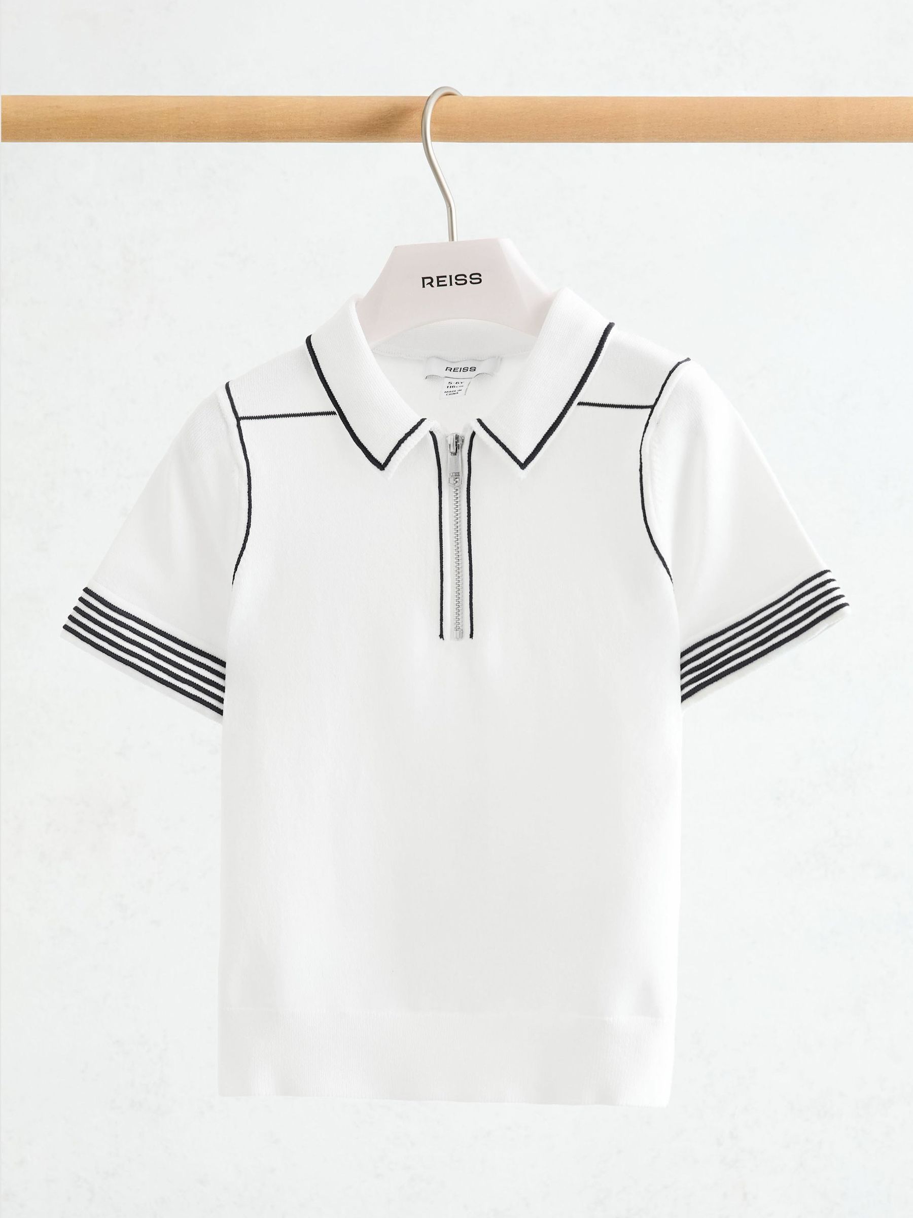 Polo Shirt in White - Image 2 of 3 Polo Shirt in White - Image 2 of 3