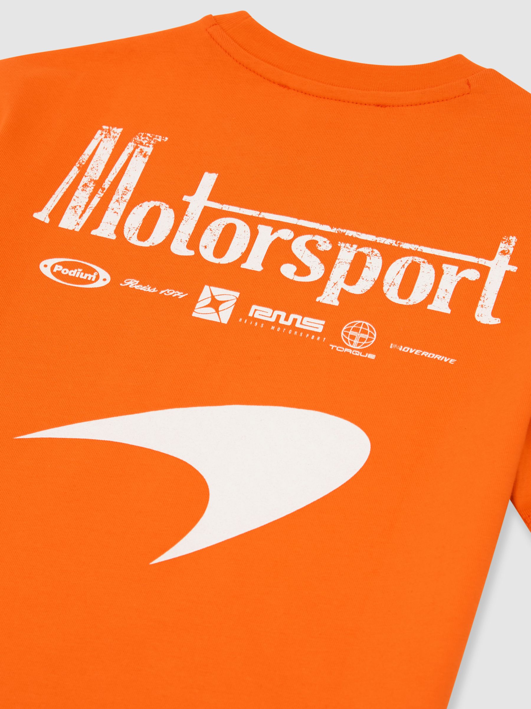 3-9 yrs McLaren Racing Motorsport Relaxed T-Shirt Unisex-Fit in Papaya - Image 3 of 3