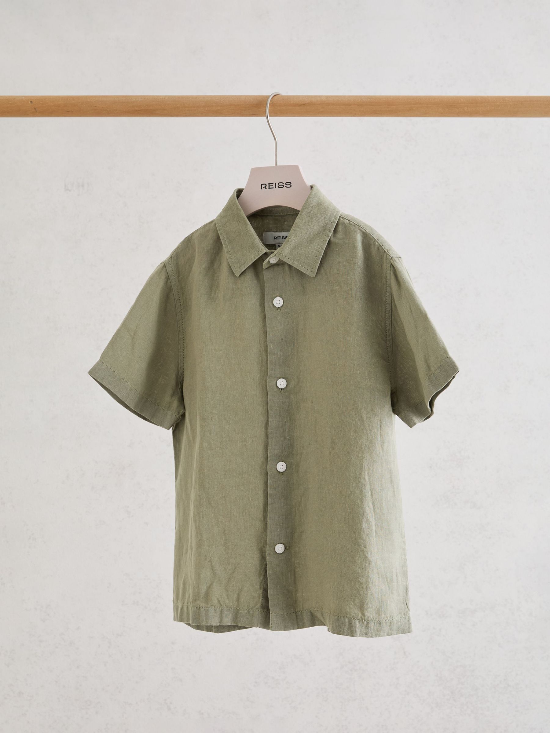 Shirt in Thyme Green - Image 1 of 3