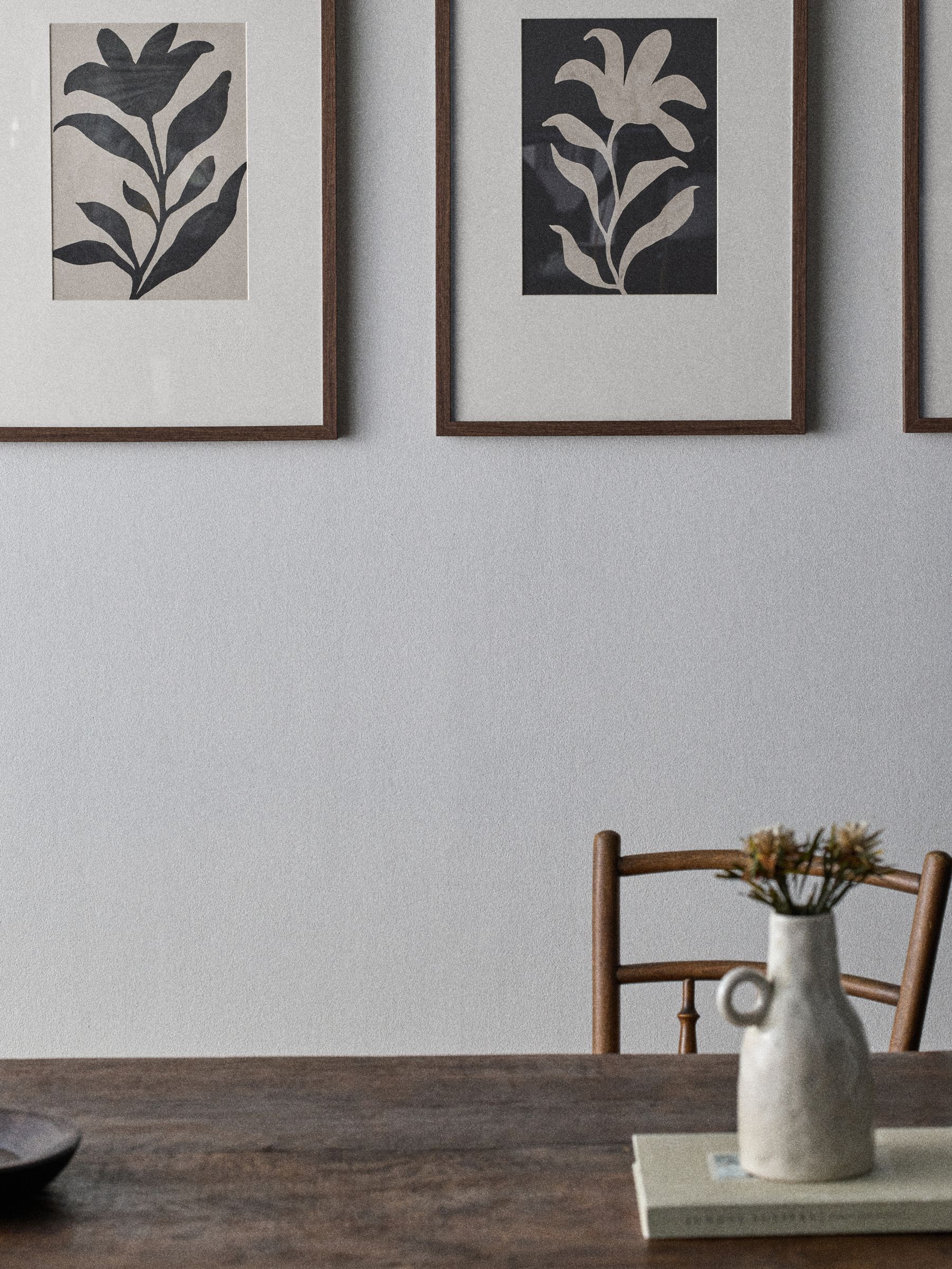 The Set 4 Pack Black/White Floral Wall Arts - Image 2 of 3