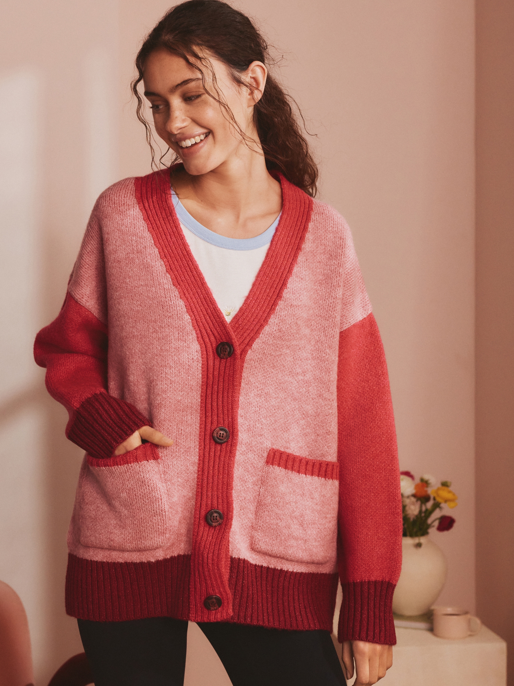 Pink Brunch Club Lounge Cardigan - Image 3 of 8