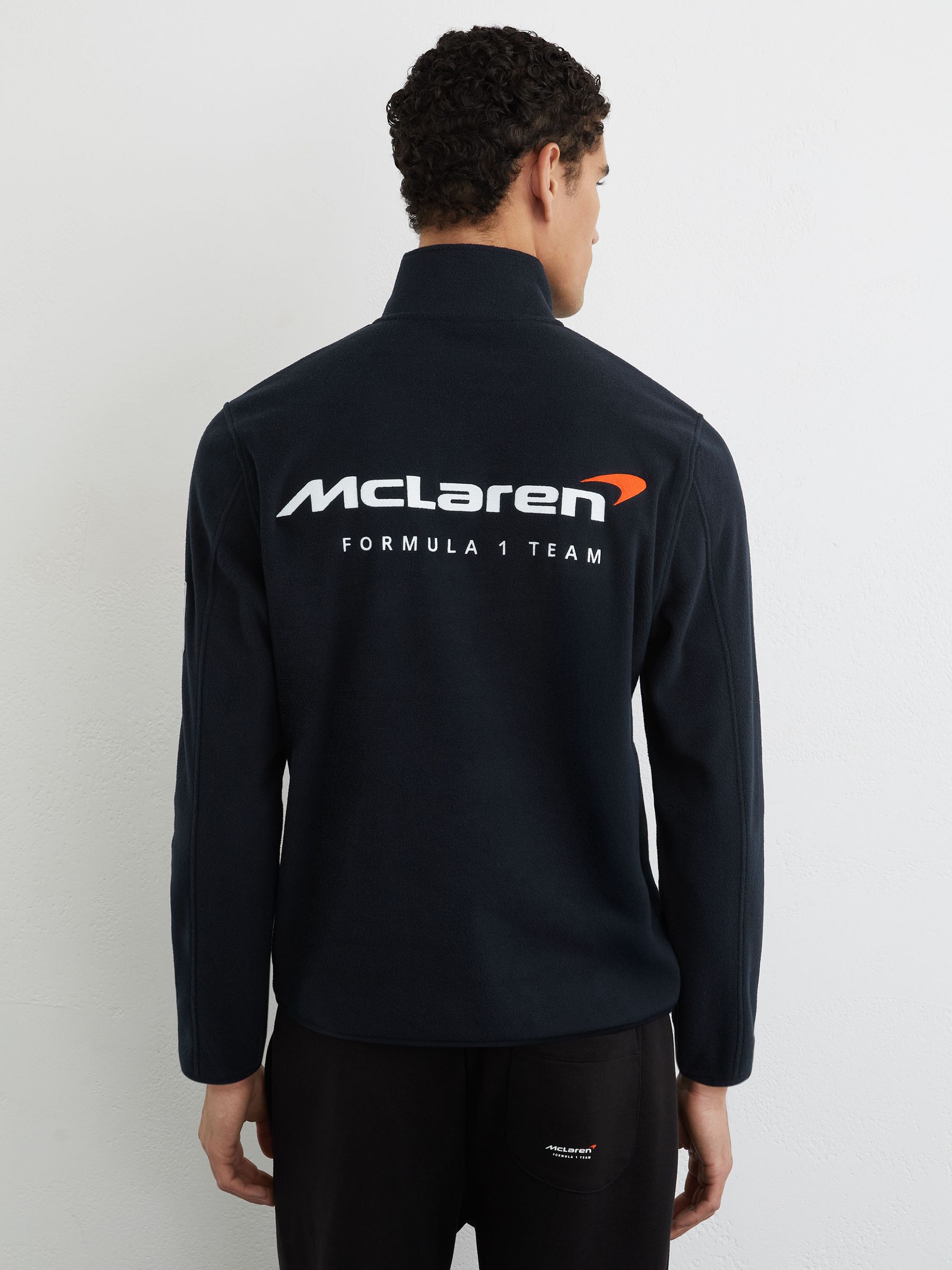 McLaren Racing Fleece Half-Zip Top Unisex-Fit in Navy - Image 7 of 9