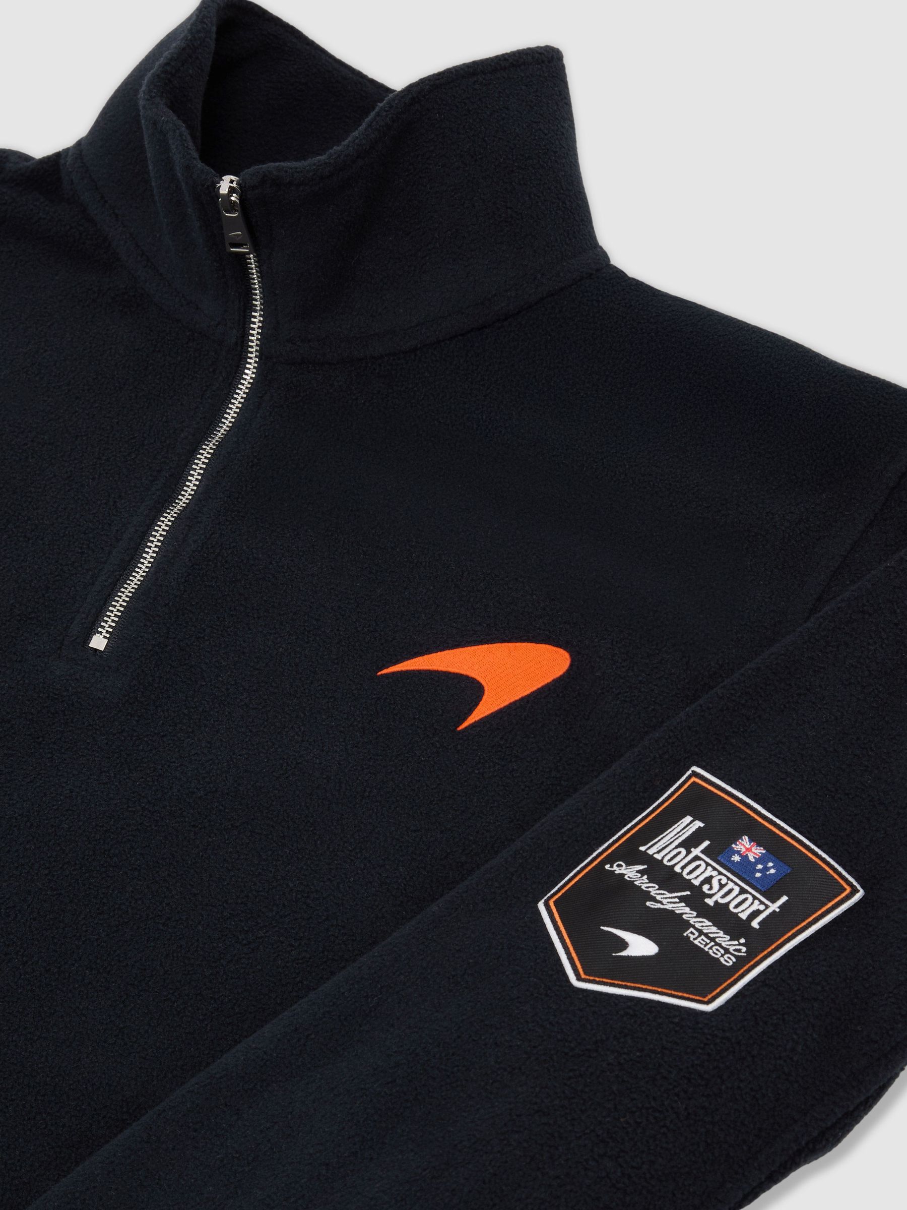 McLaren Racing Fleece Half-Zip Top Unisex-Fit in Navy - Image 8 of 9